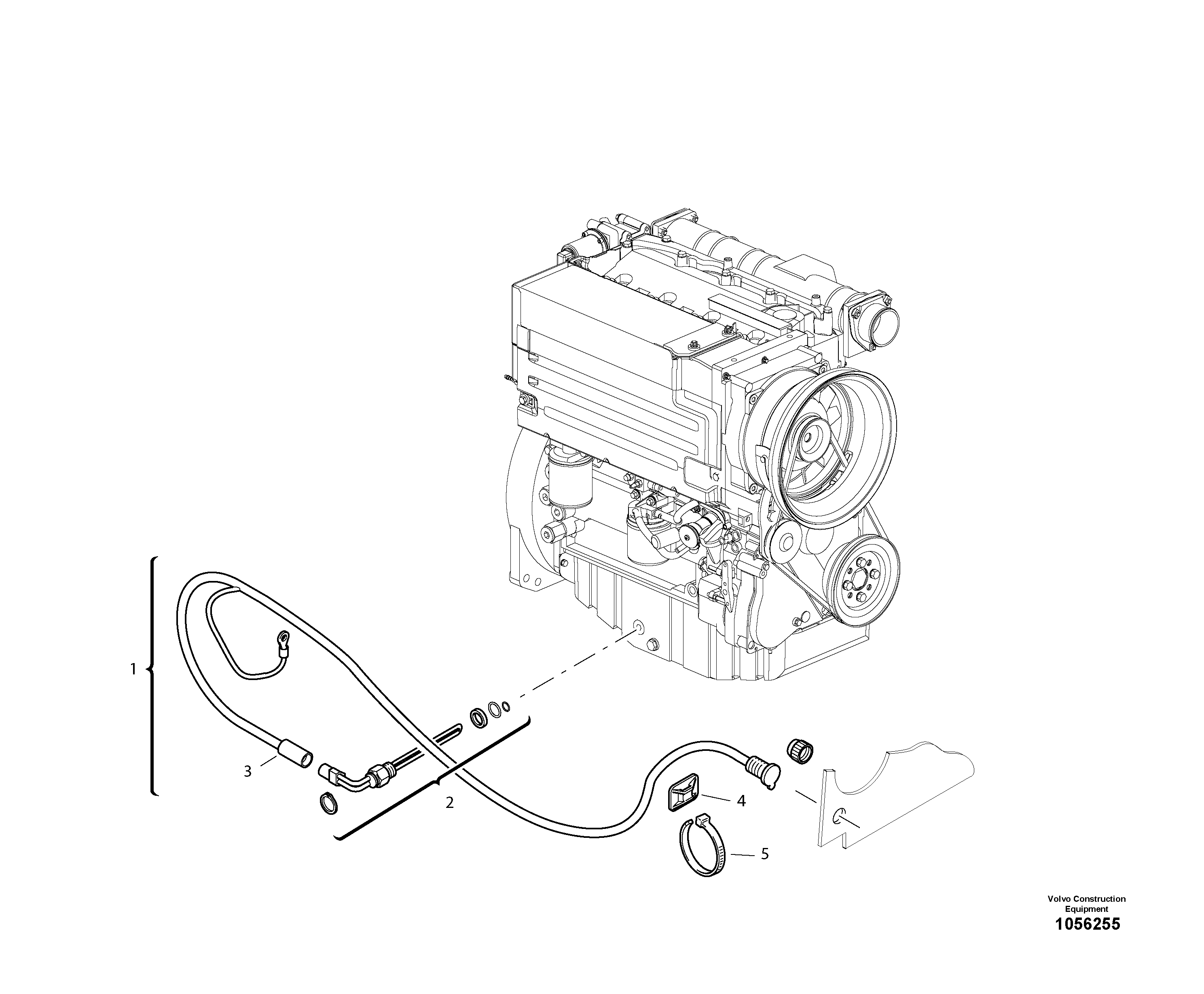 Схема запчастей Volvo L20F - 62295 Engine oil preheating L20F