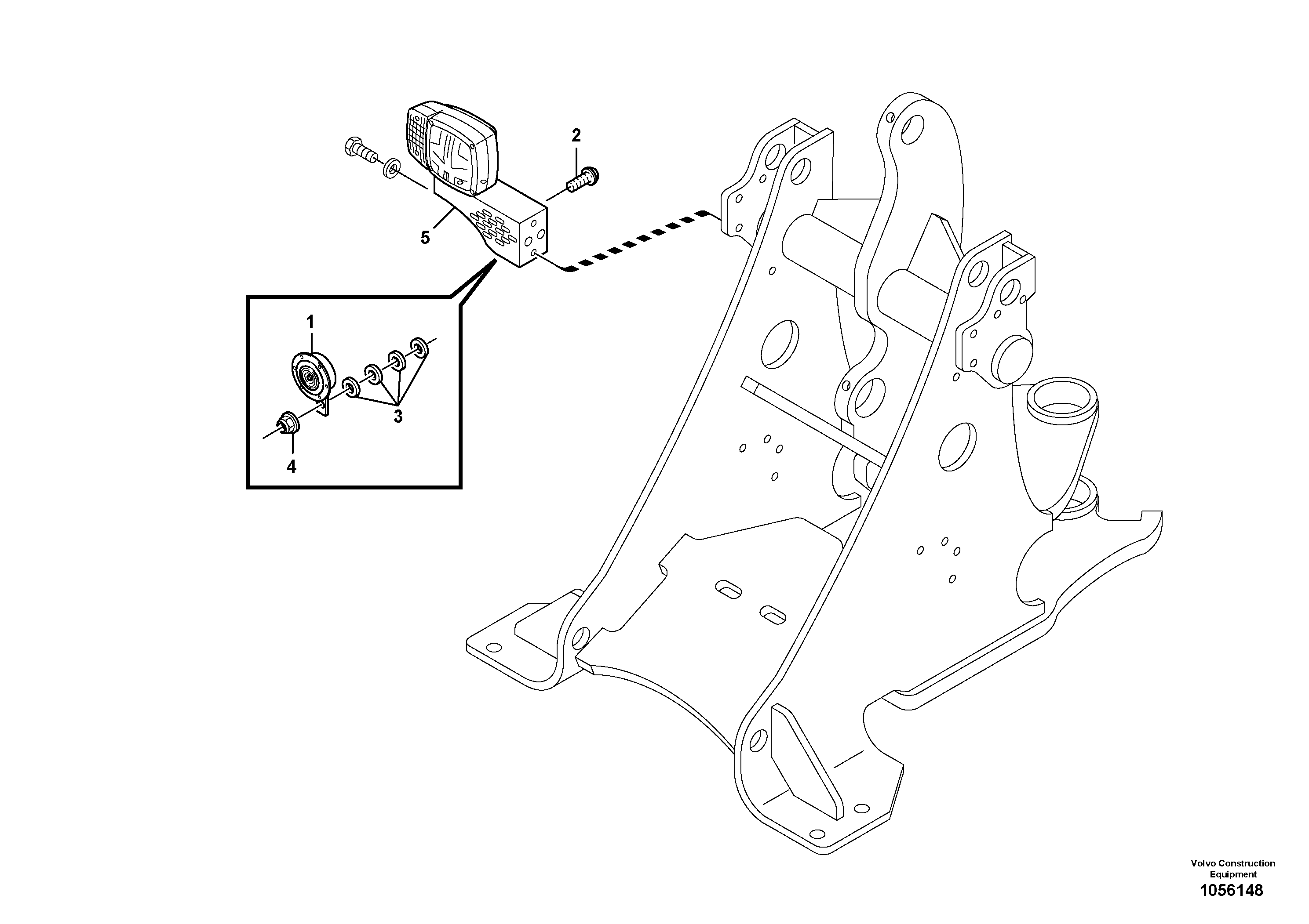 Схема запчастей Volvo L20F - 33478 Signal horn L20F