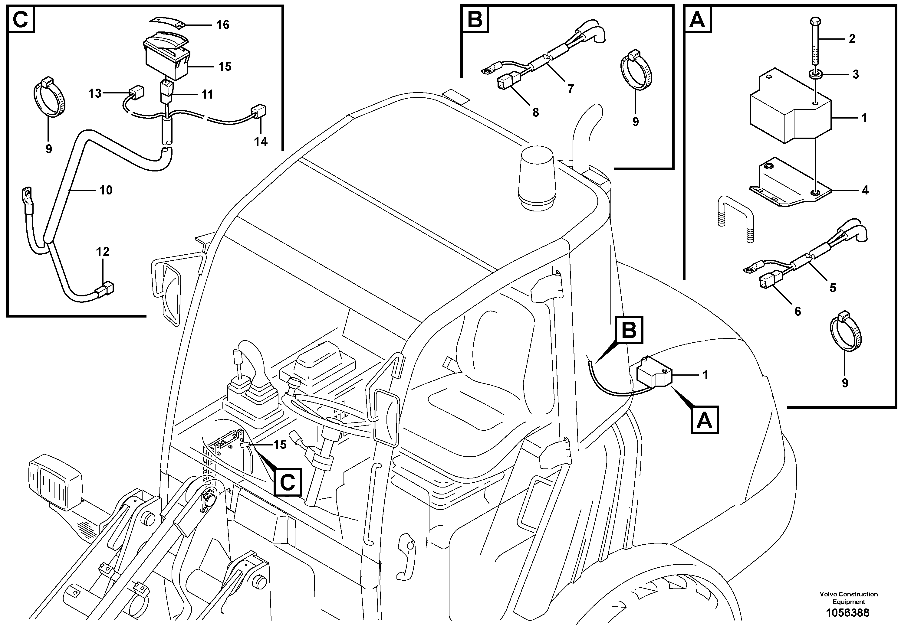 Схема запчастей Volvo L20F - 99119 Travel alarm, acoustic L20F