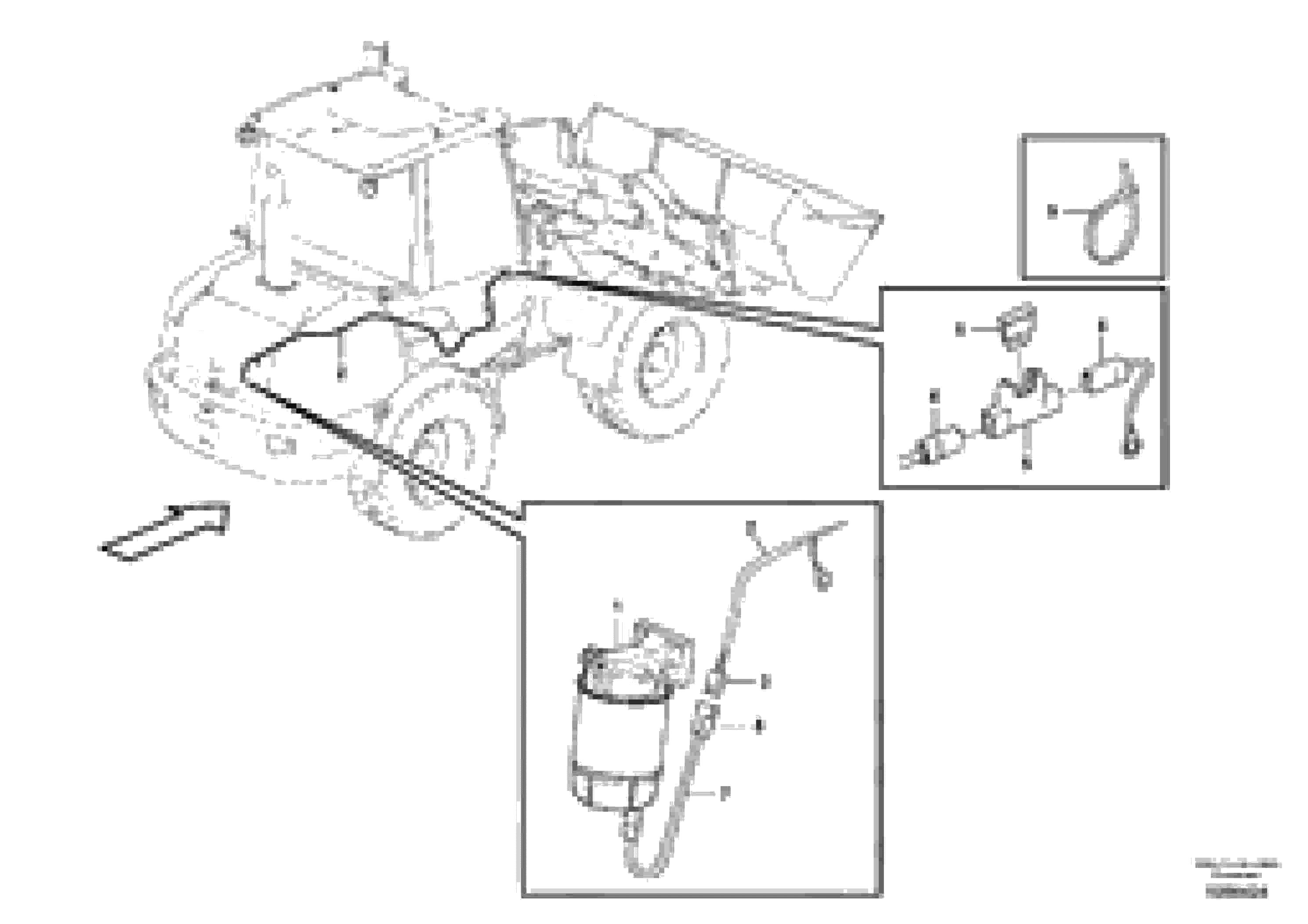 Схема запчастей Volvo L20F - 30361 Cable harness to fuel heater L20F