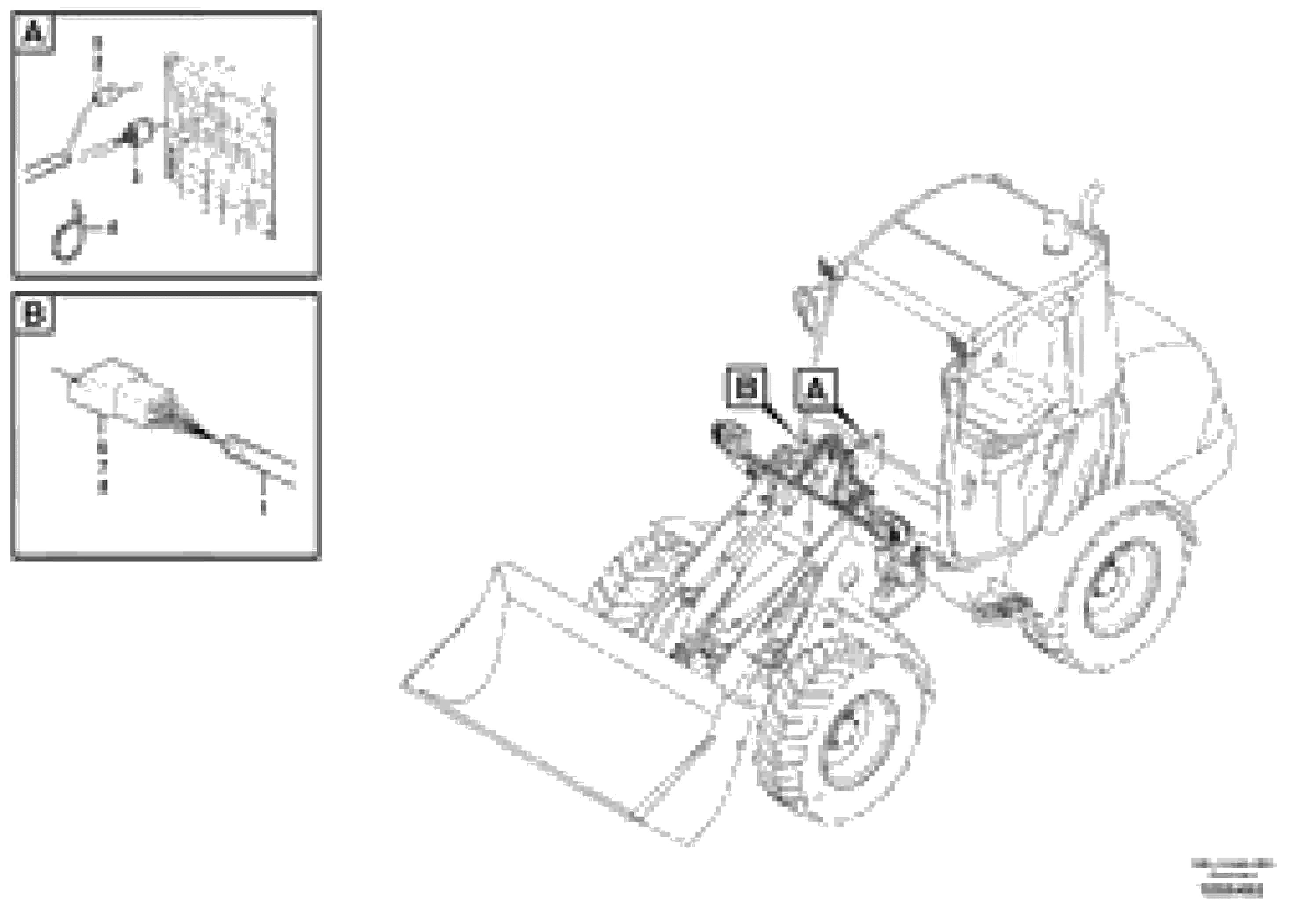 Схема запчастей Volvo L20F - 77565 Cable harness, front L20F
