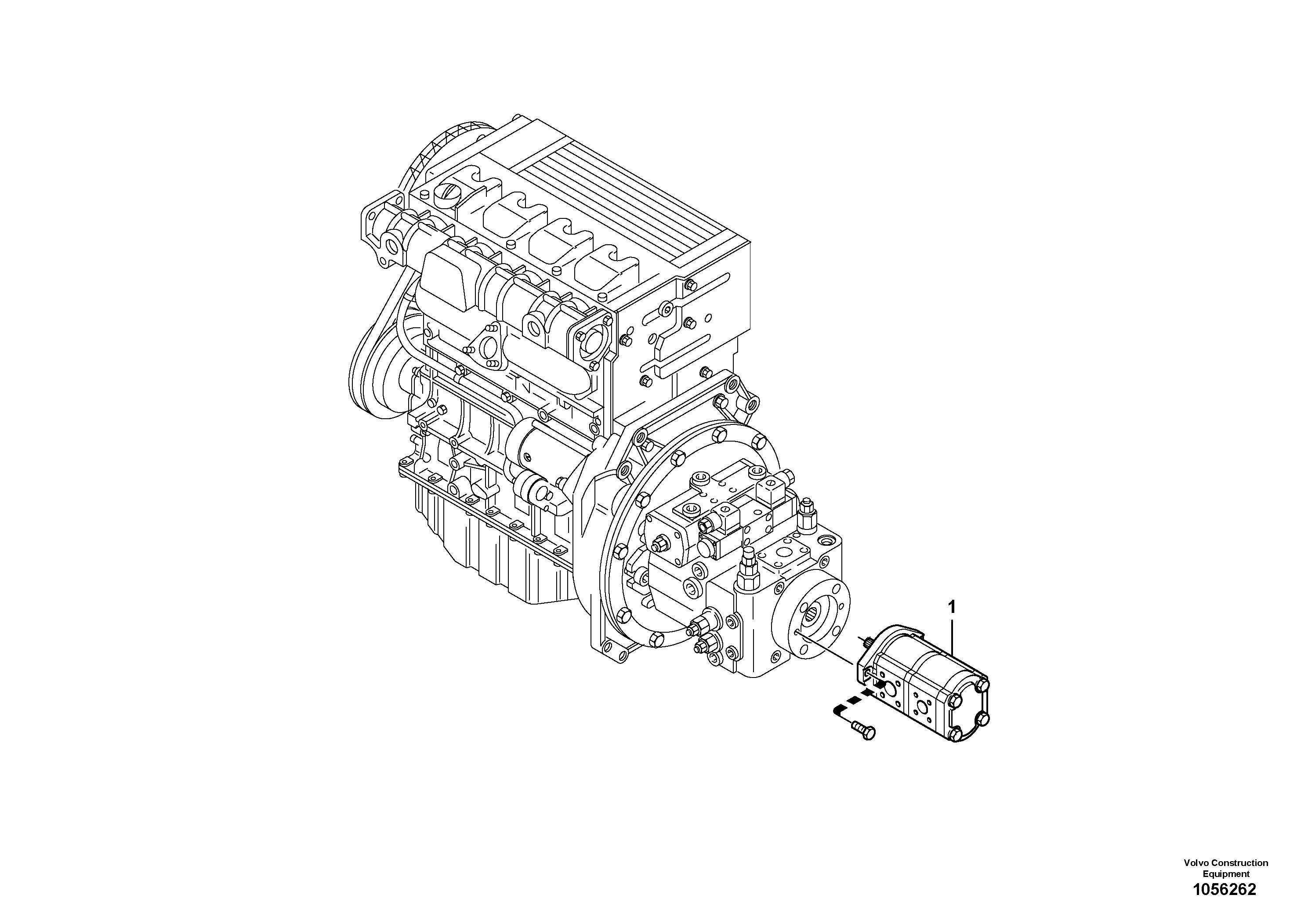Схема запчастей Volvo L20F - 38951 Гидронасос рулевой L20F