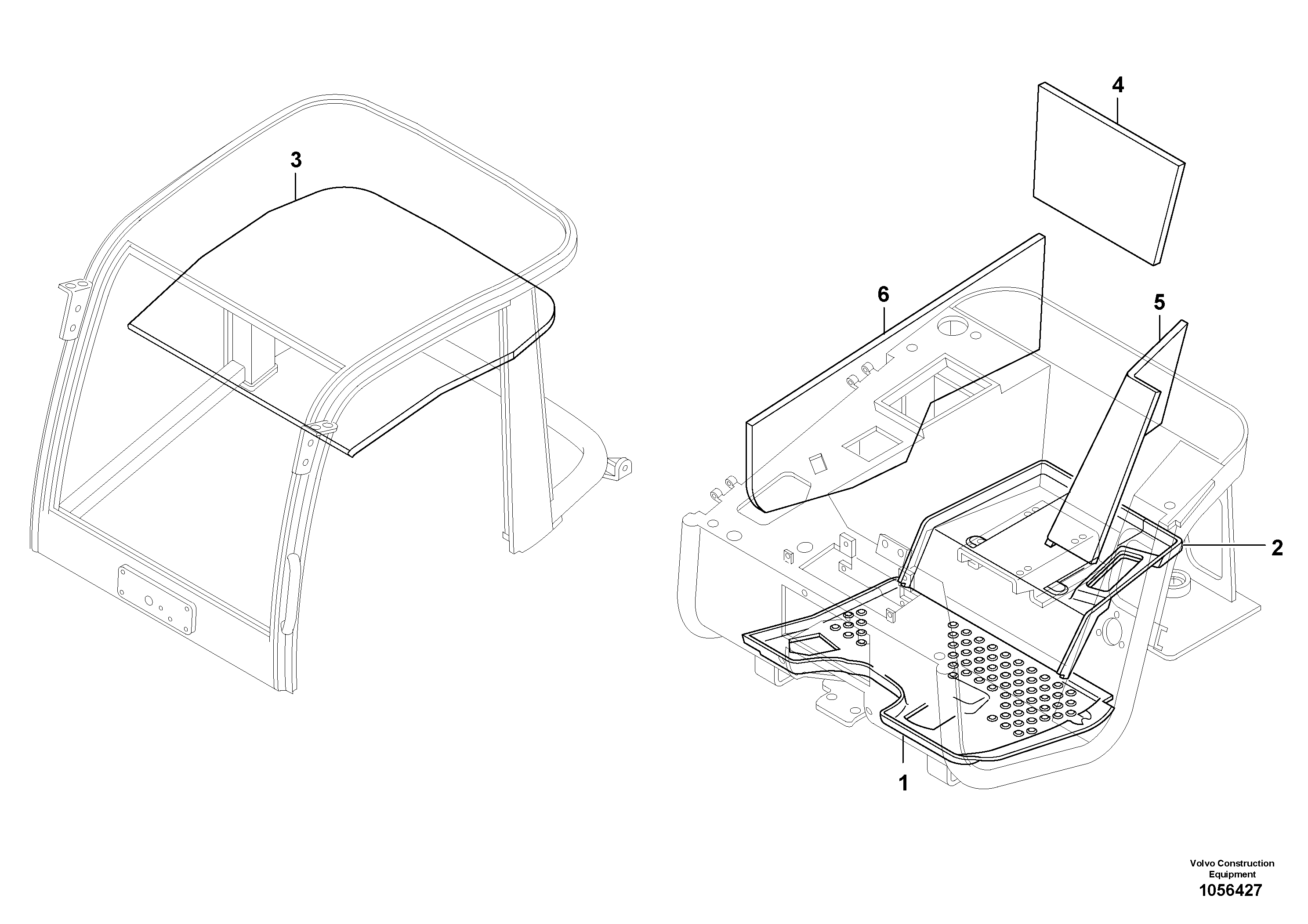 Схема запчастей Volvo L20F - 49227 Isolation - Cabine L20F