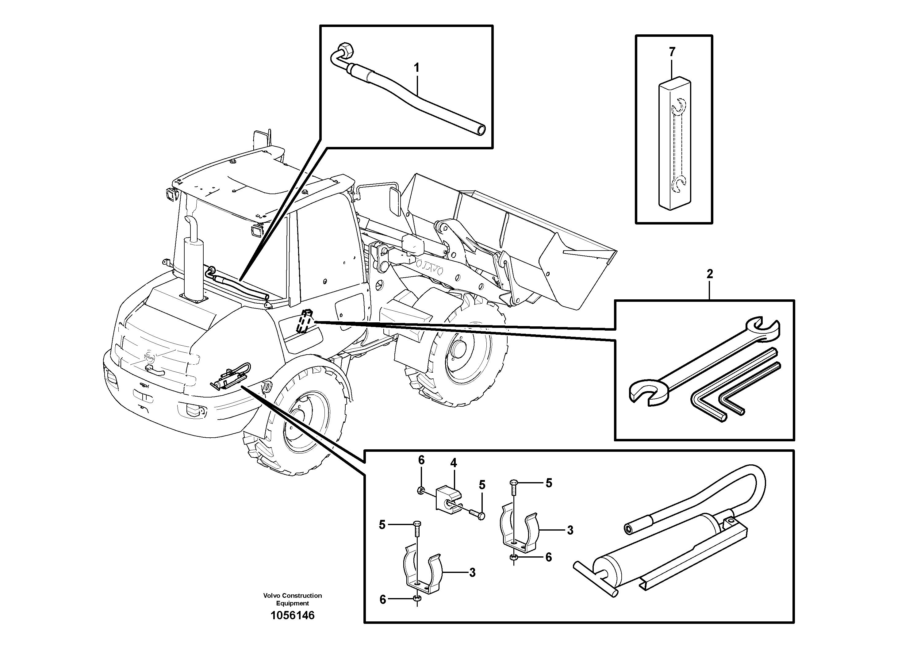 Схема запчастей Volvo L25F - 41937 Инструменты для ремонта L25F