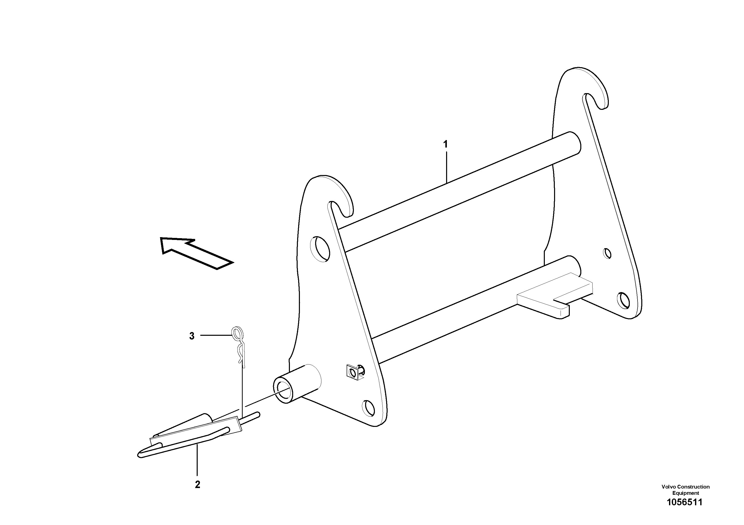 Схема запчастей Volvo L25F - 67659 Attachment bracket L25F