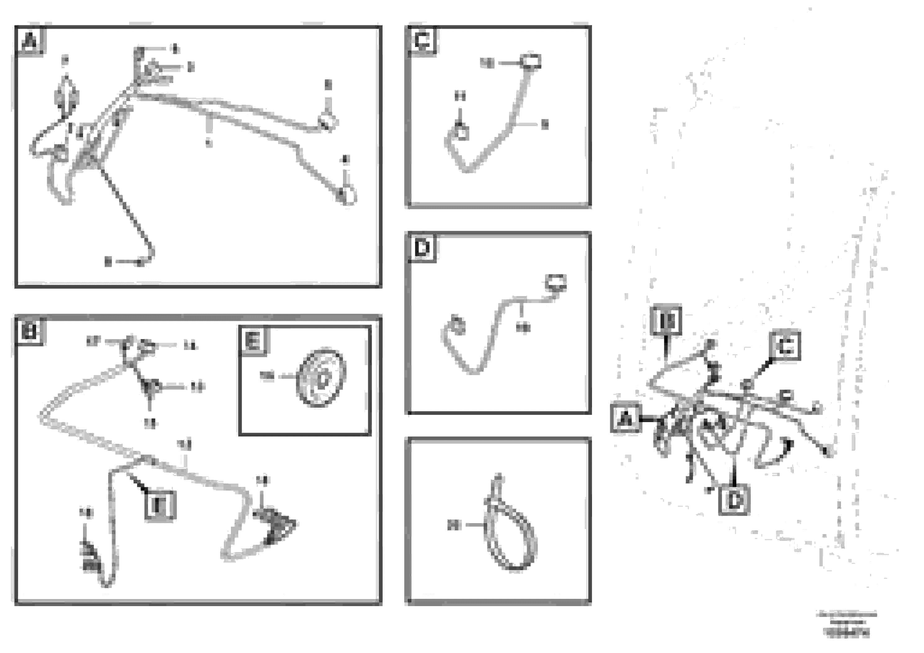 Схема запчастей Volvo L25F - 49870 Cable harnesses, cab L25F