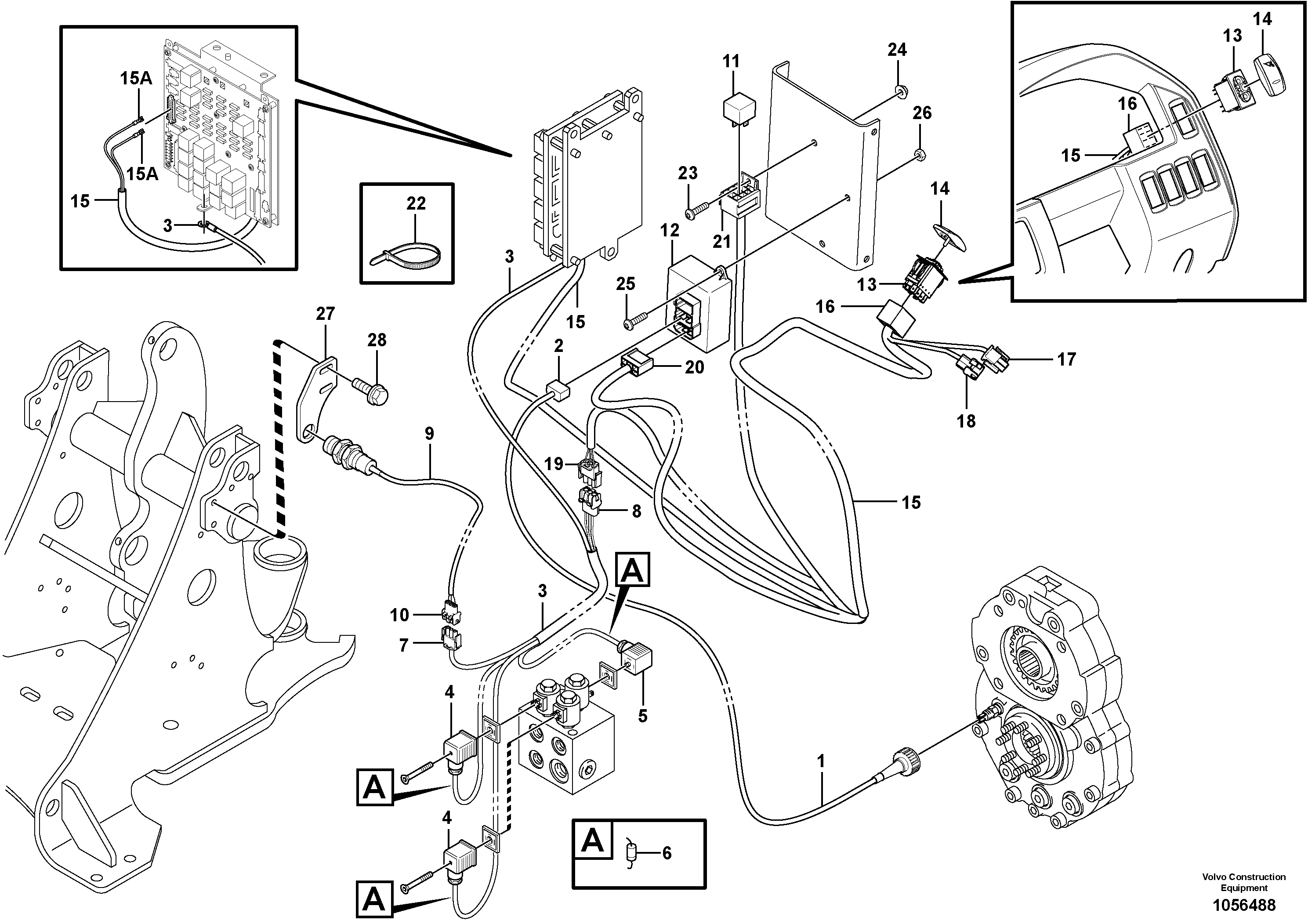 Схема запчастей Volvo L25F - 98681 Boom suspension system (BSS) L25F