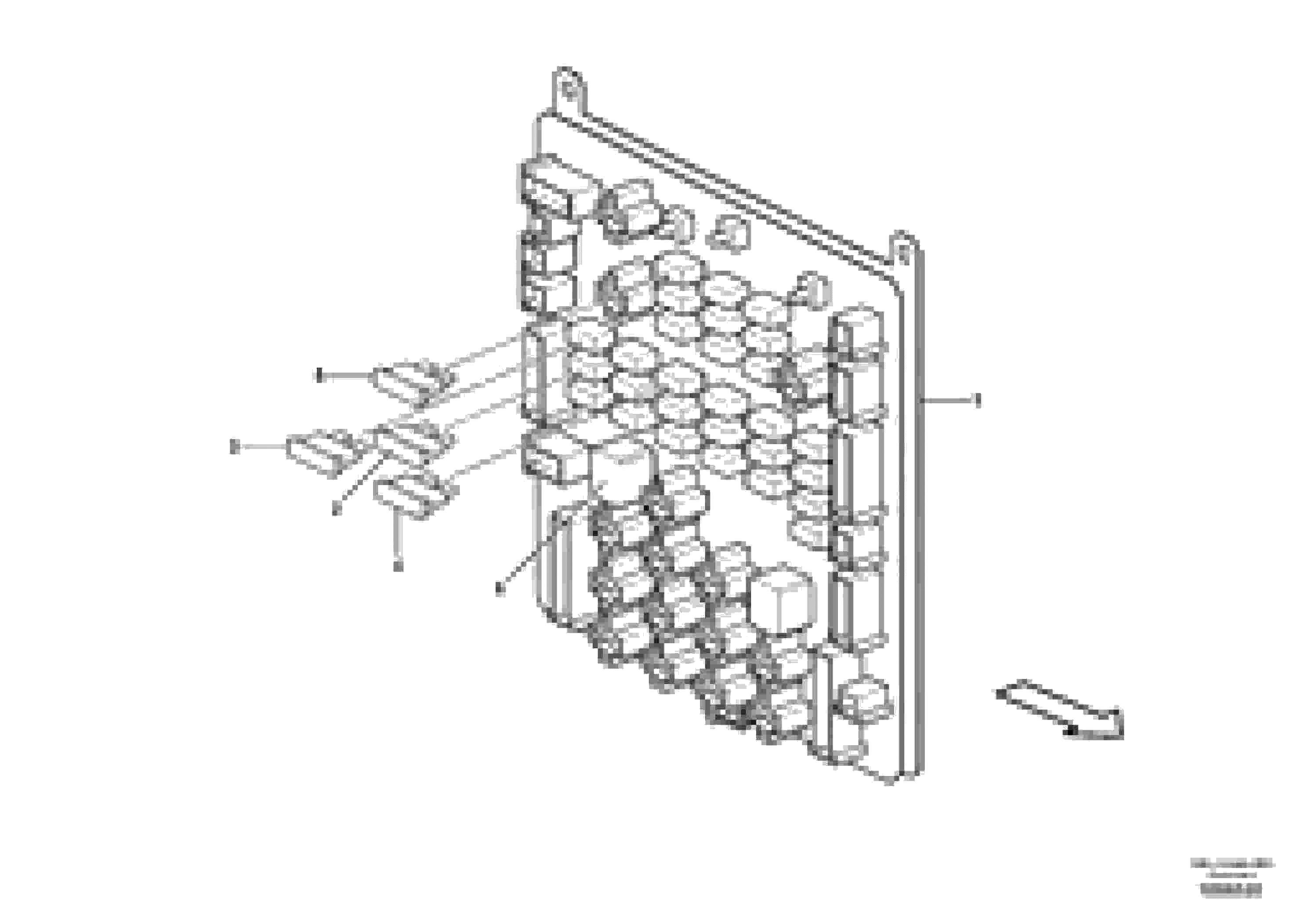 Схема запчастей Volvo L25F - 93980 Electrical distribution box L25F