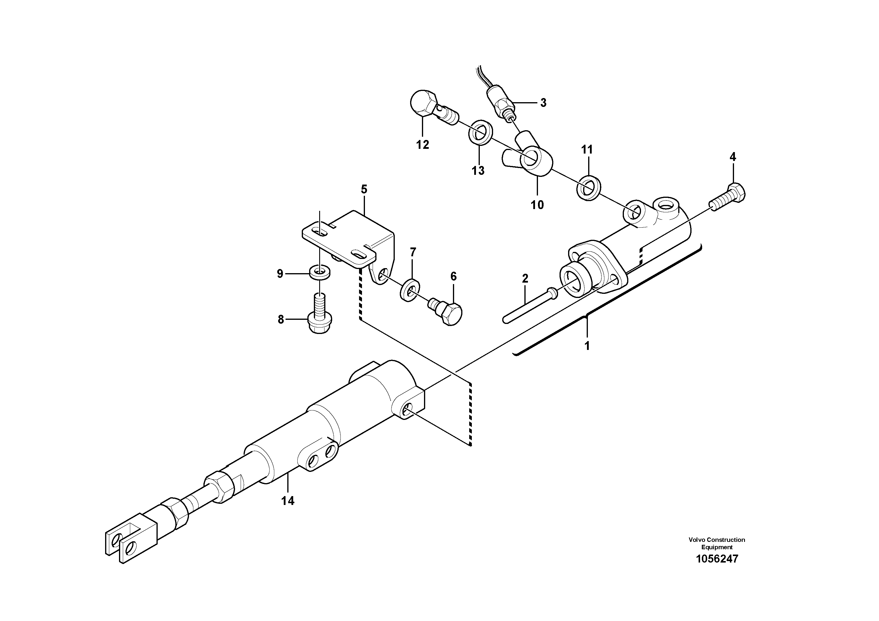 Схема запчастей Volvo L25F - 41532 Brake cylinder L25F