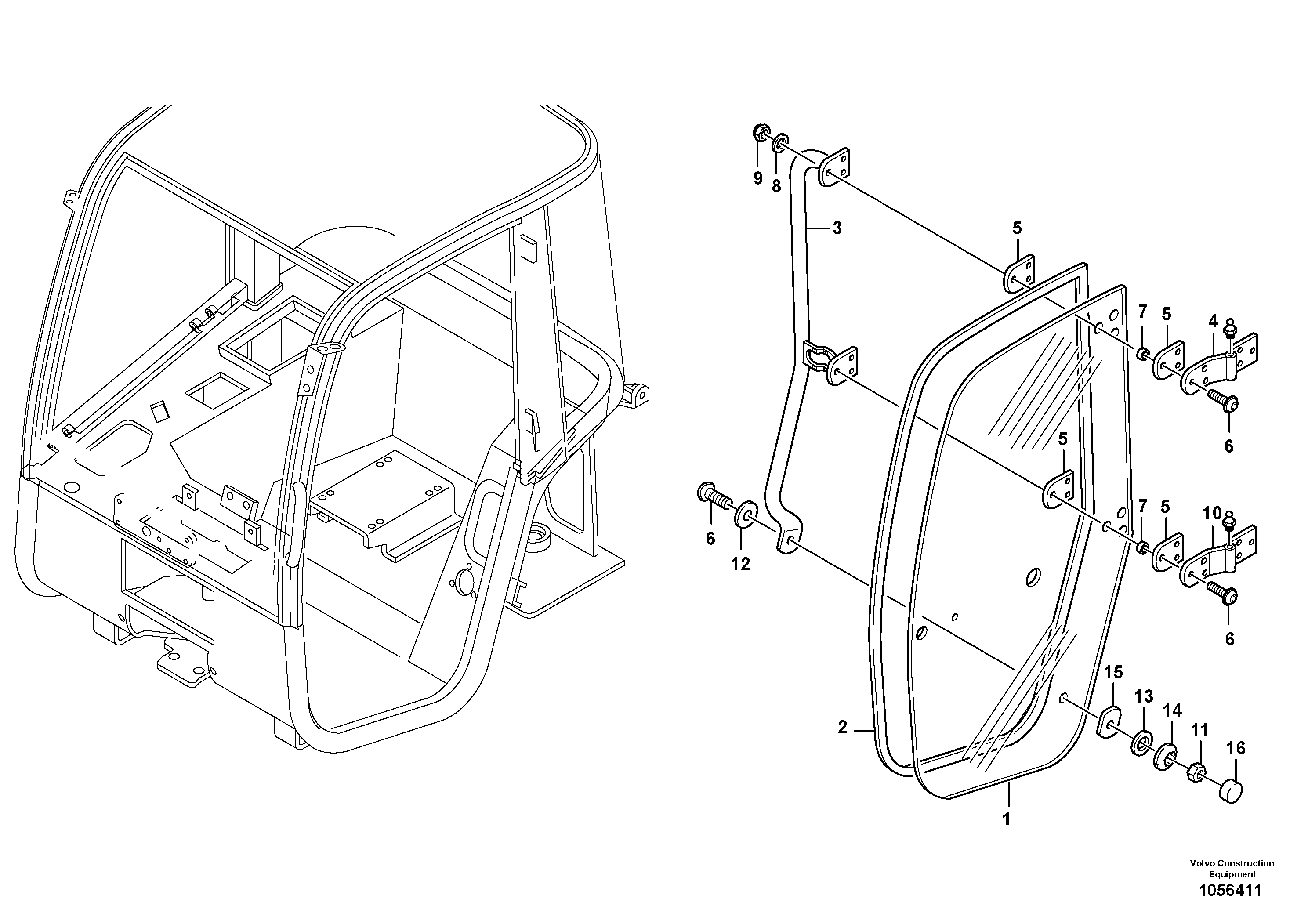 Схема запчастей Volvo L25F - 40014 Doors L25F