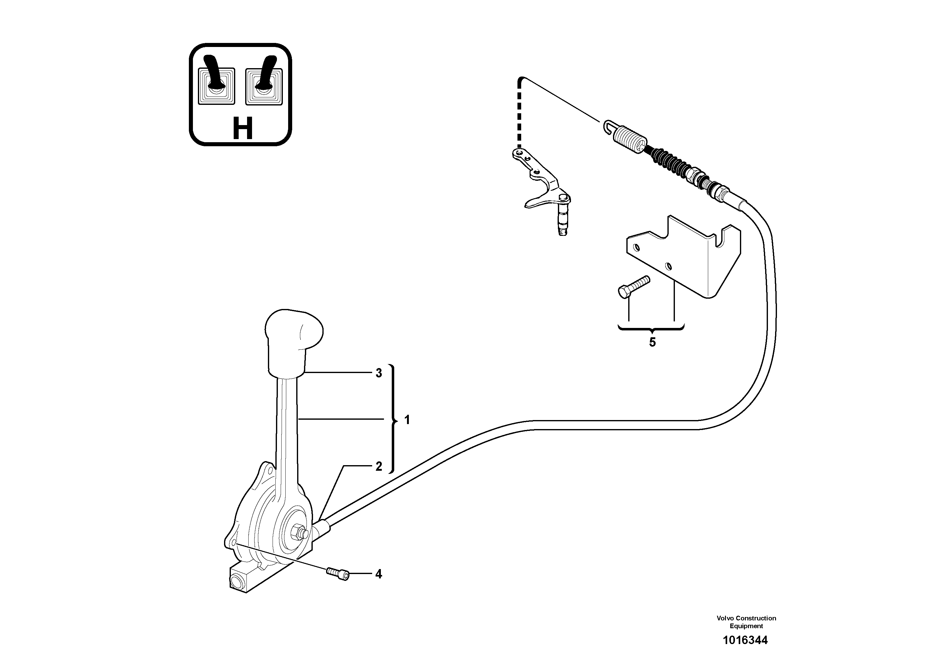 Схема запчастей Volvo EC14 TYPE 246, 271 - 24562 Engine acceleration control 