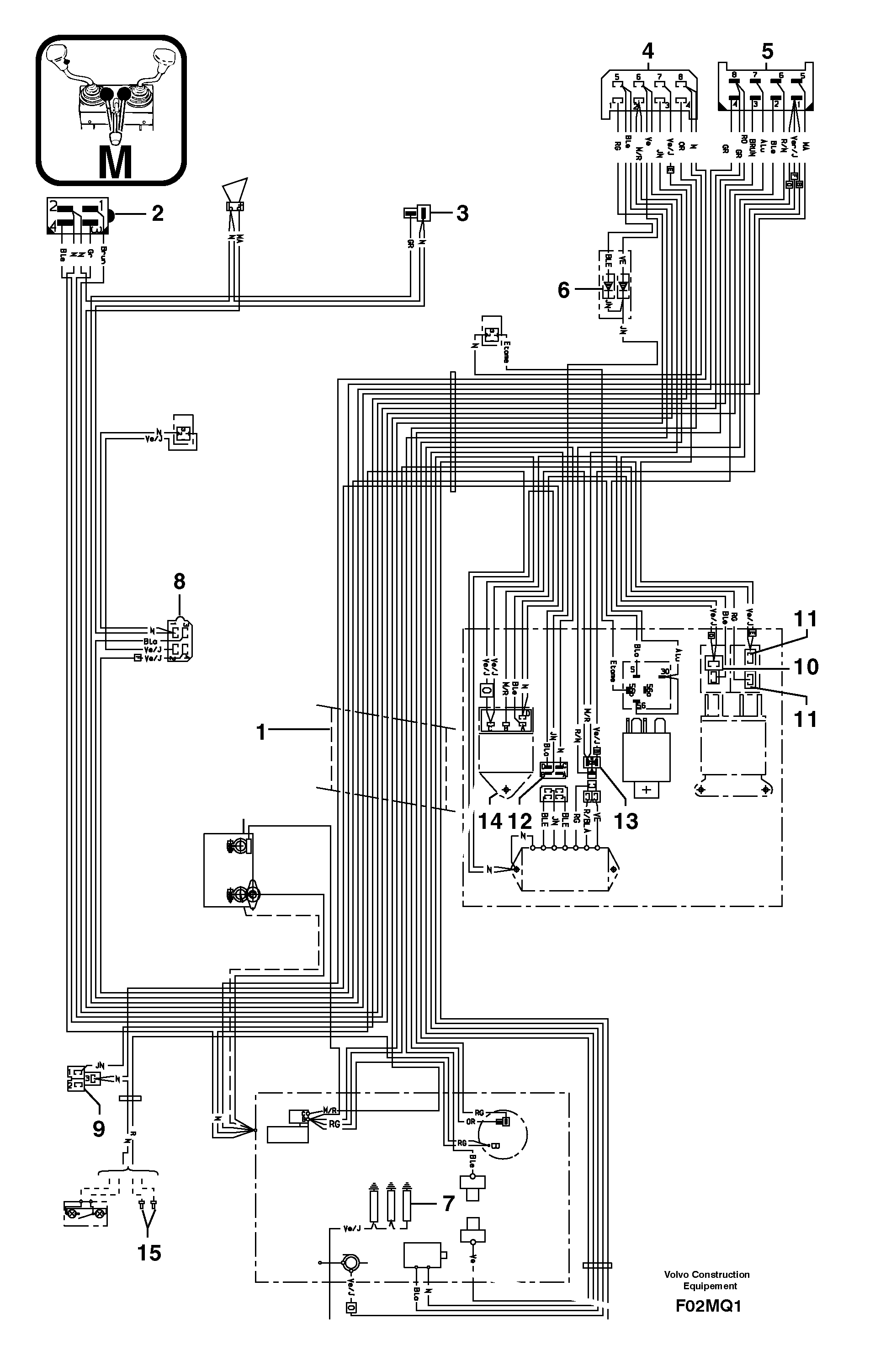 Схема запчастей Volvo EC14 TYPE 246, 271 - 24609 Electrical system ( rear ) 