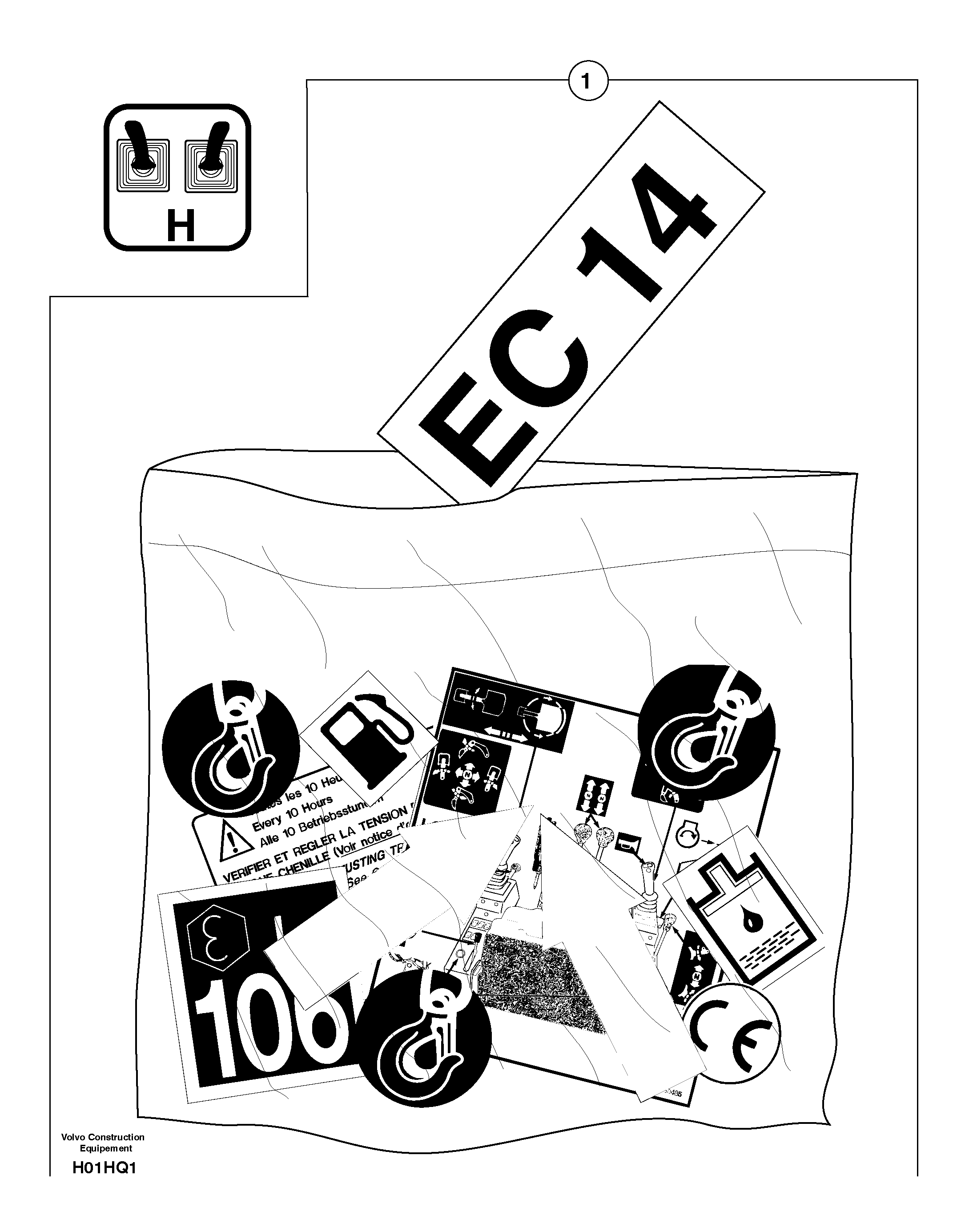 Схема запчастей Volvo EC14 TYPE 246, 271 - 21167 Transfer 