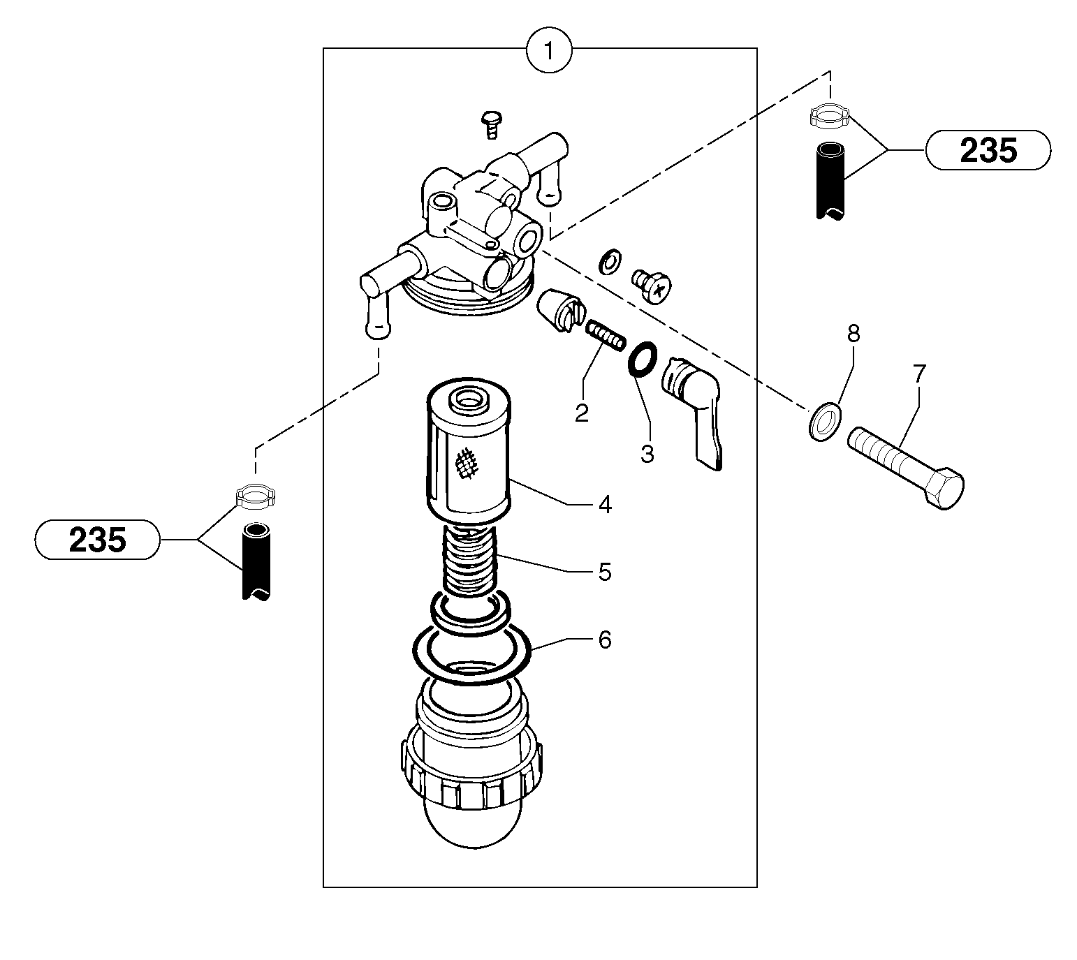 Схема запчастей Volvo EC20 TYPE 263 XT/XTV - 10508 Sediment bowl 