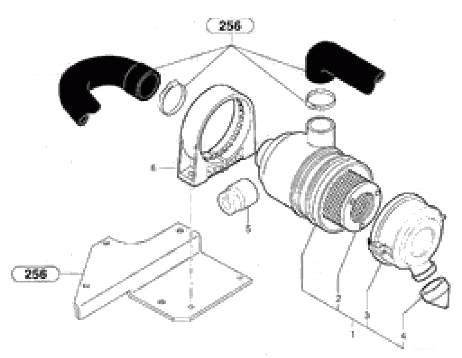 Схема запчастей Volvo EC20 TYPE 263 XT/XTV - 67722 Фильтр воздушный 