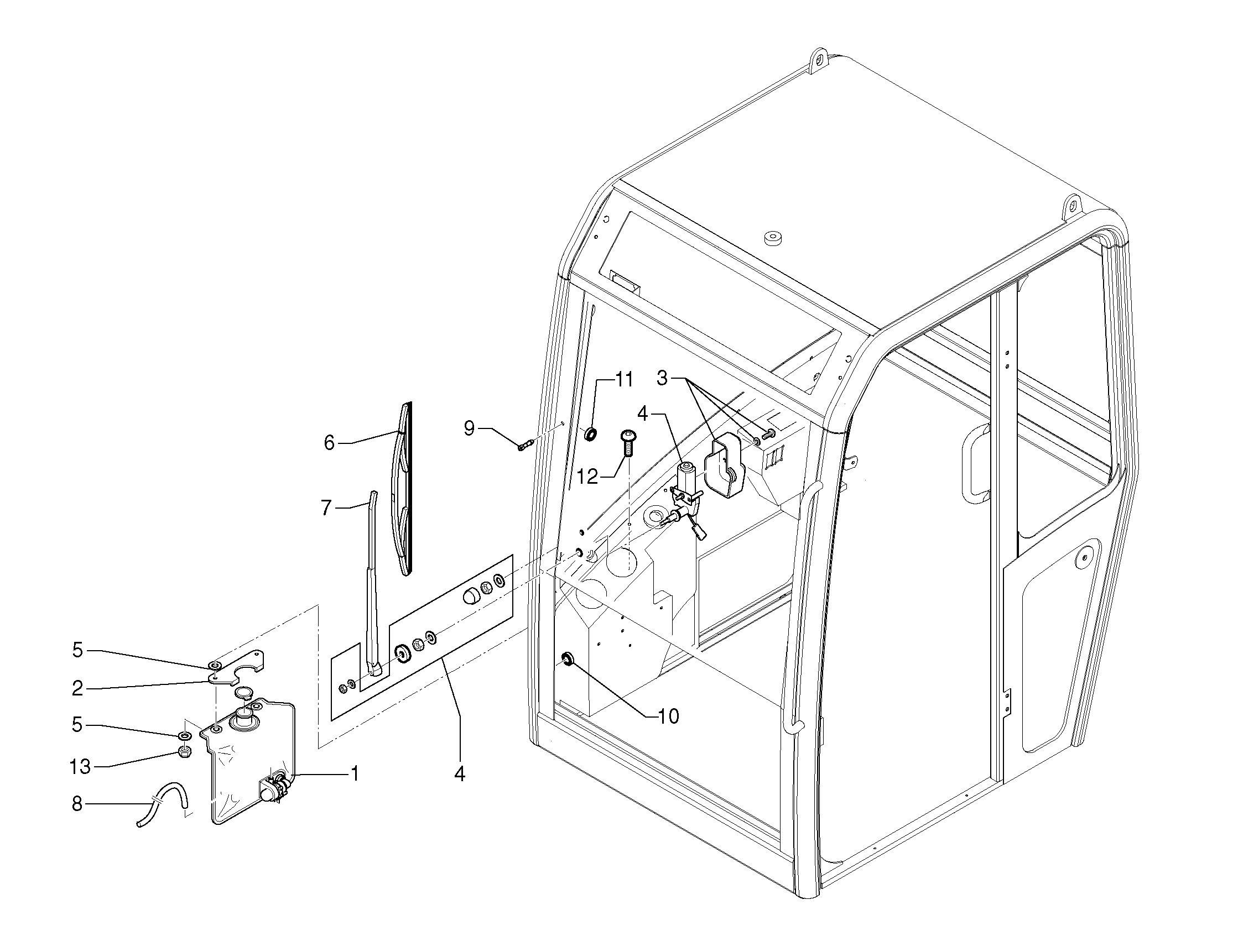 Схема запчастей Volvo EC20 TYPE 263 XT/XTV - 6536 Cleaning system 