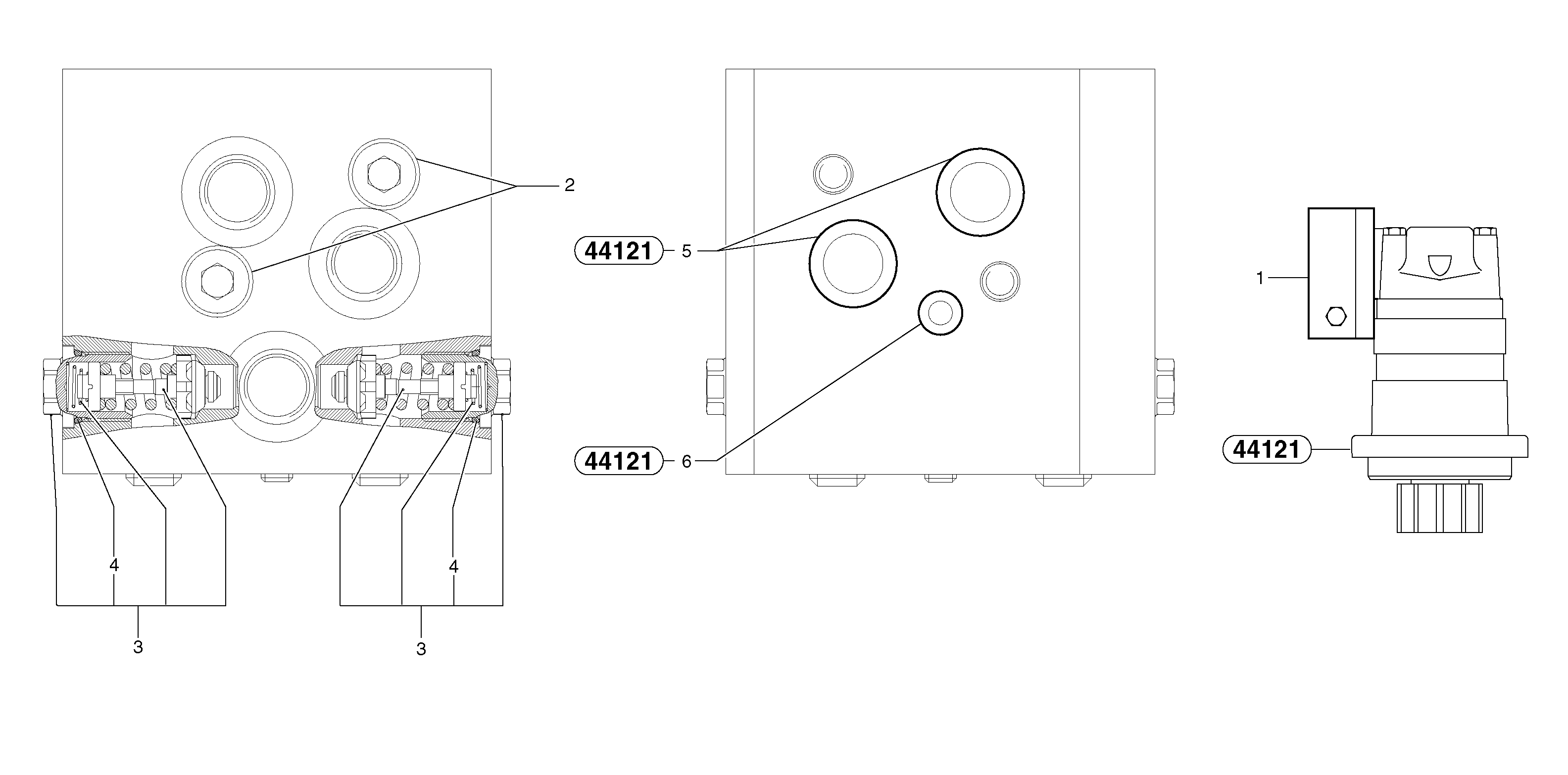 Схема запчастей Volvo EC20 TYPE 263 XT/XTV - 7610 Balancing valve ( slewing ) 