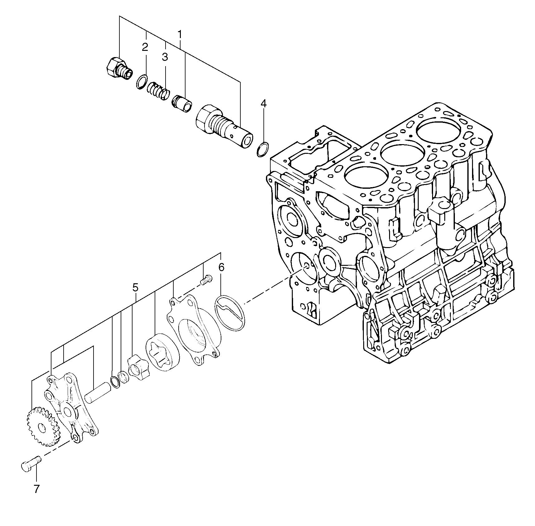 Схема запчастей Volvo EC25 TYPE 281 - 21678 Lubricating oil pump 