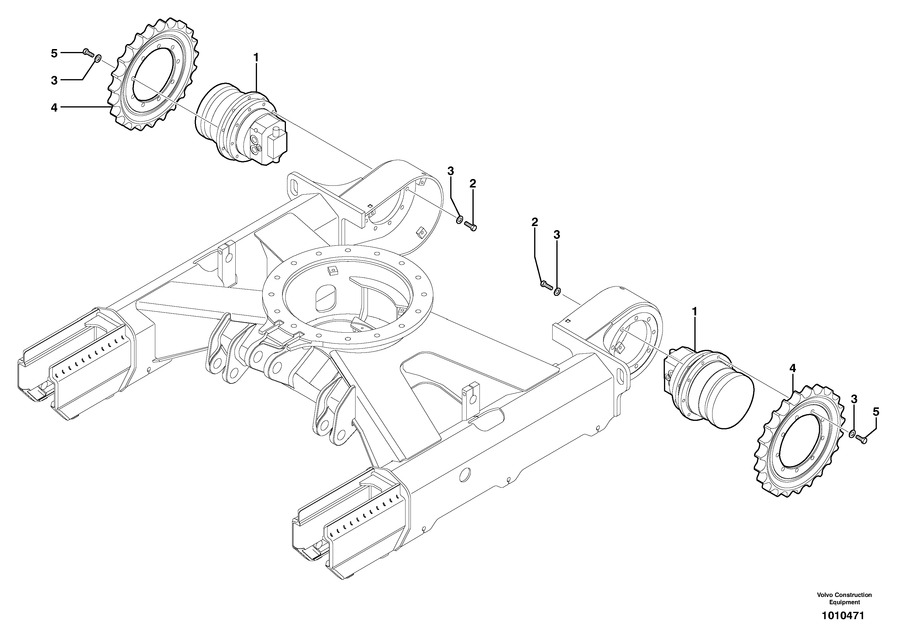 Схема запчастей Volvo EC25 TYPE 281 - 27851 Звездочка 