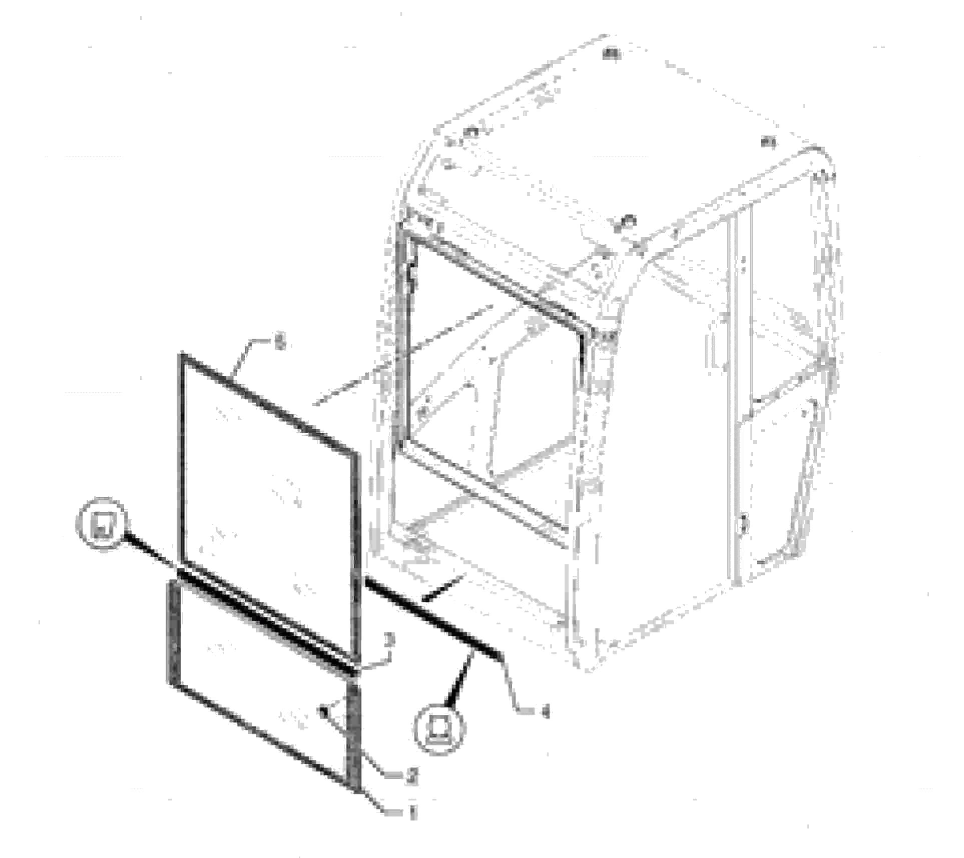Схема запчастей Volvo EC30 TYPE 282 - 76026 Cab : windshield 