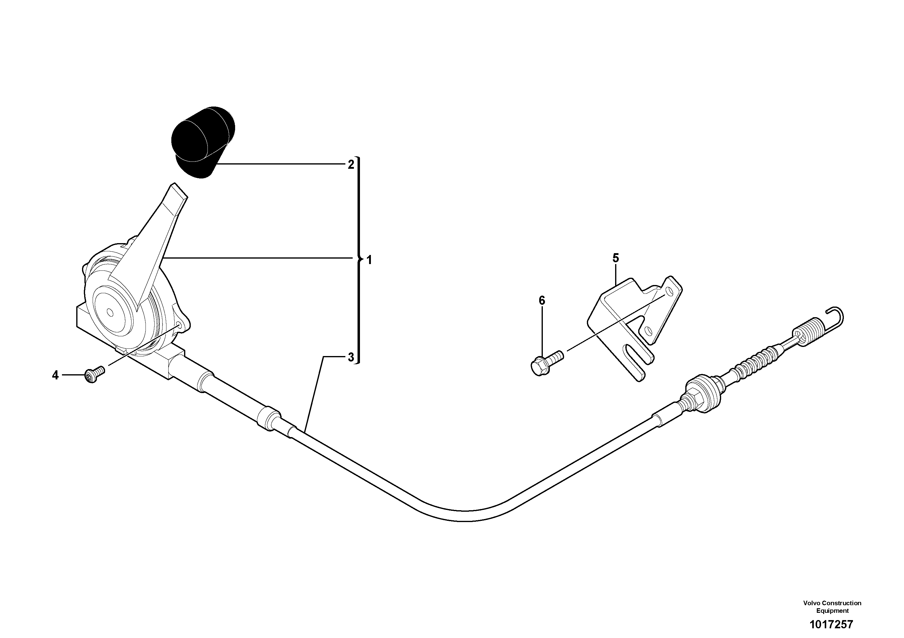 Схема запчастей Volvo EC35 TYPE 283 - 8455 Engine acceleration control 