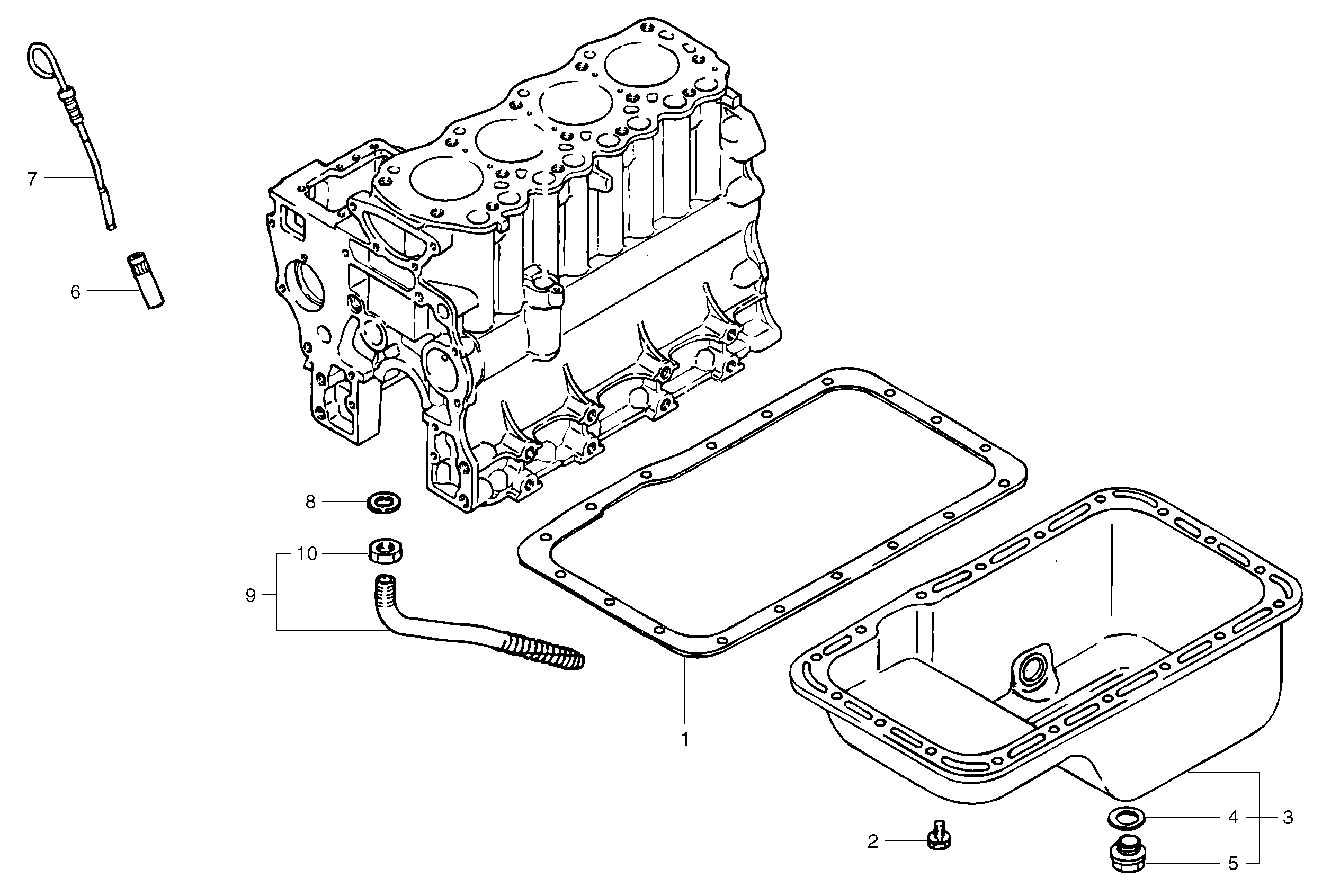 Схема запчастей Volvo EC45 TYPE 284 - 3226 Oil sump 