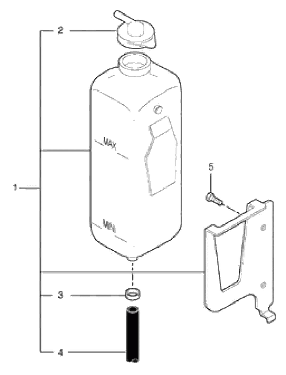 Схема запчастей Volvo EC20B TYPE 272 XT/XTV - 34537 Бак (бачок) расширительный 