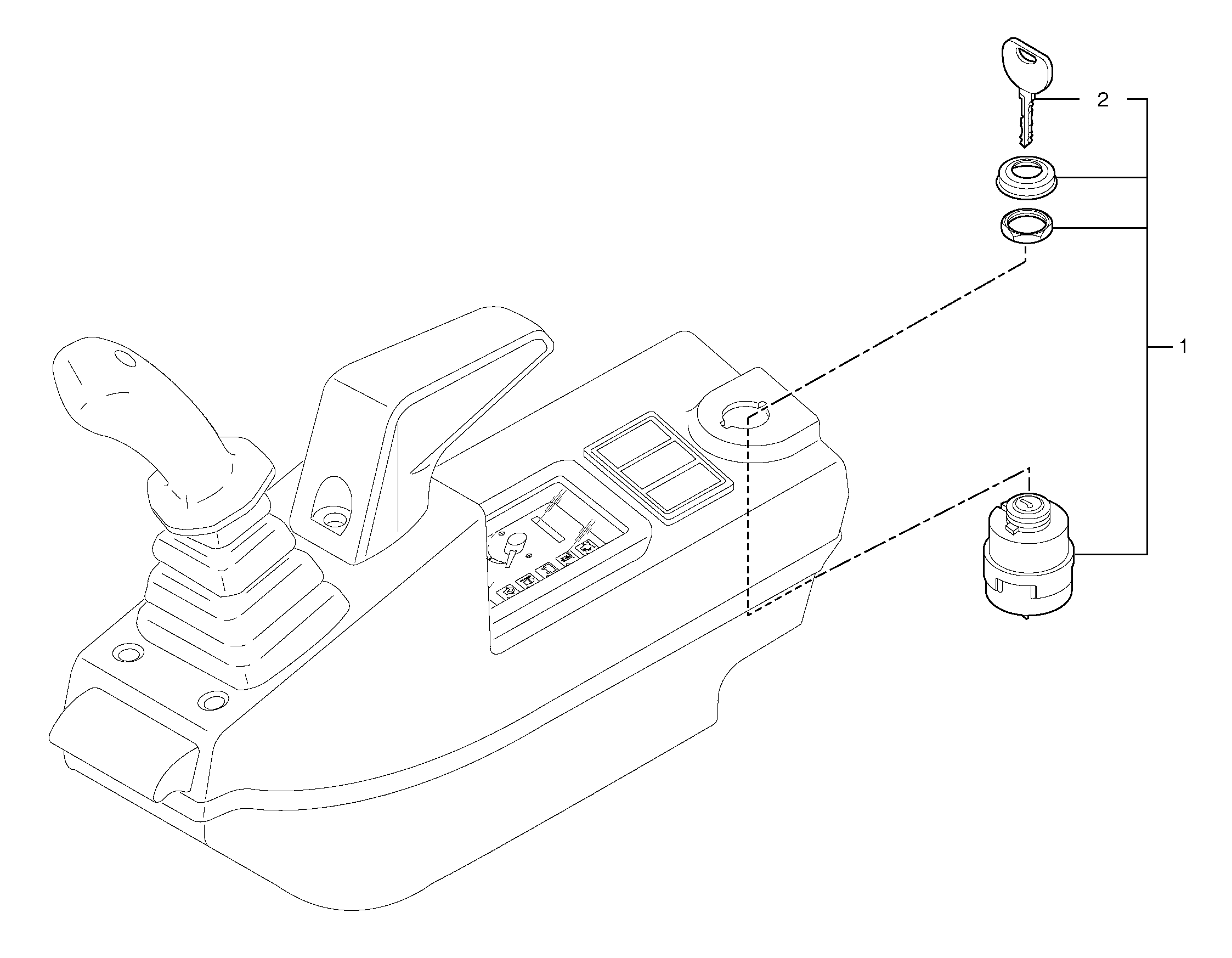 Схема запчастей Volvo EC20B TYPE 272 XT/XTV - 34821 Starting and preheating switch 