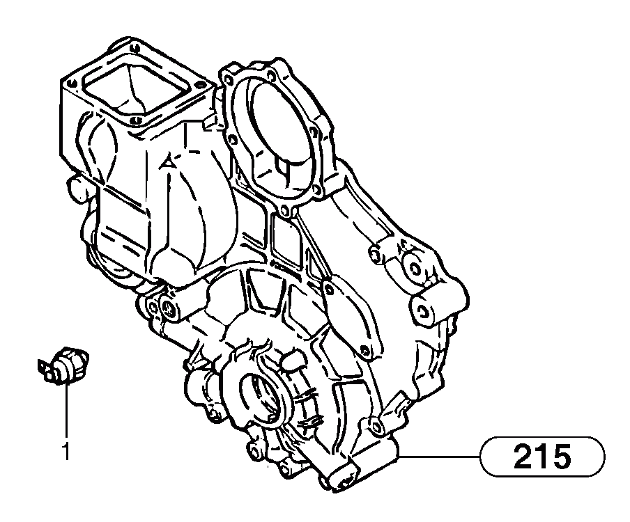 Схема запчастей Volvo EC20B TYPE 272 XT/XTV - 40044 Датчик (переключатель, реле) давления масла 