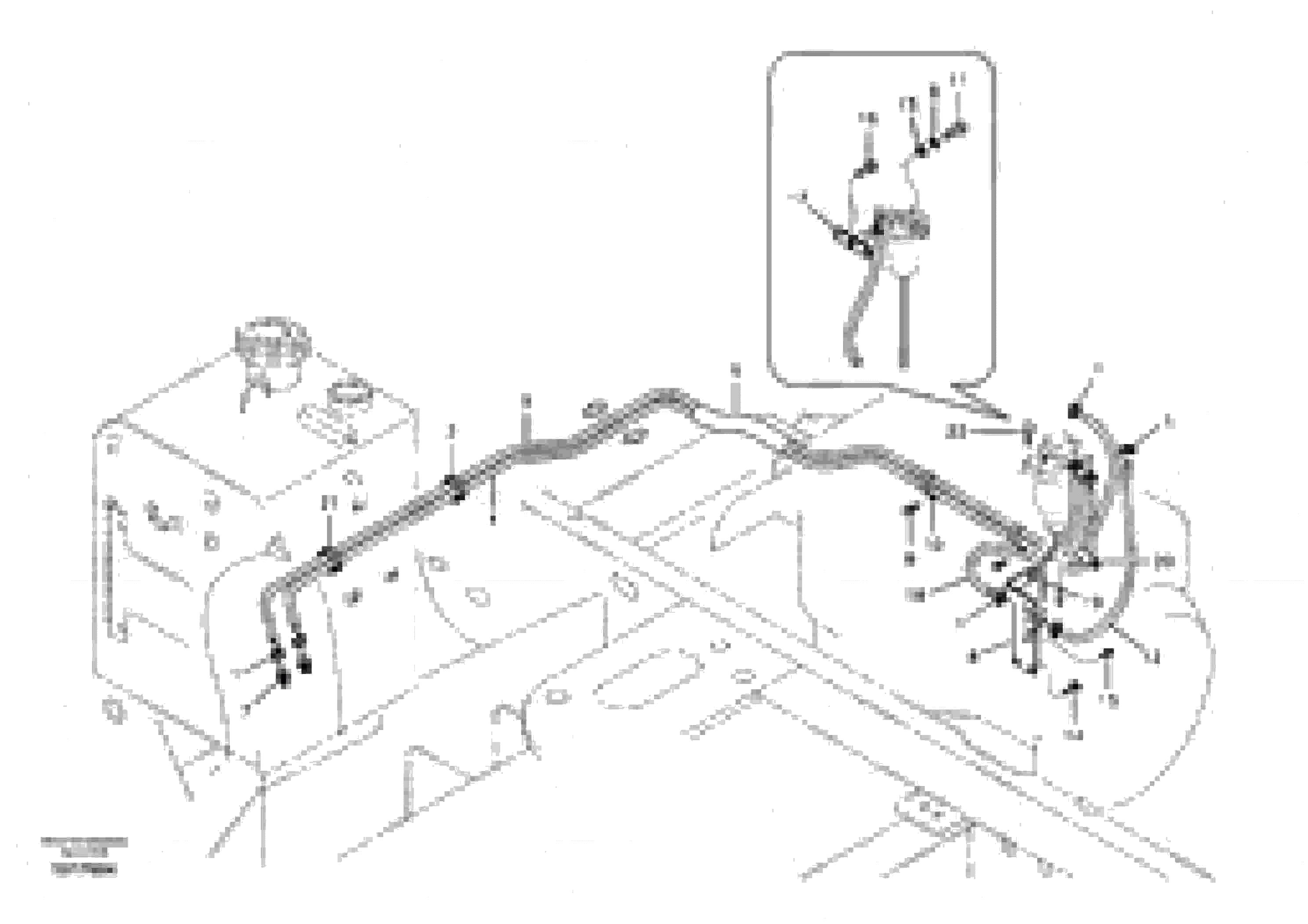 Схема запчастей Volvo EC55B - 77541 Fuel pipe - Fuel tank 