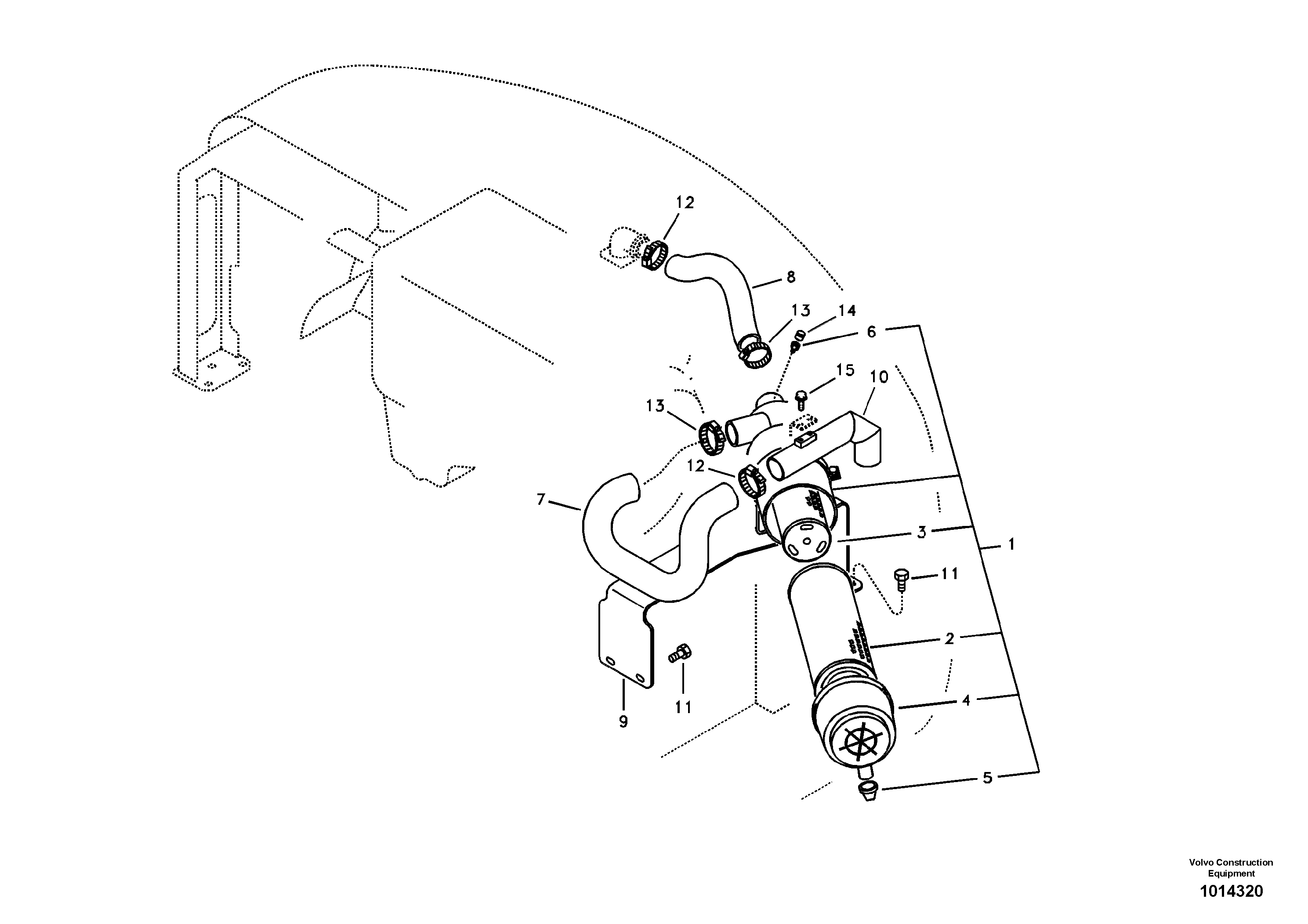 Схема запчастей Volvo EC55B - 31673 Система впуска 
