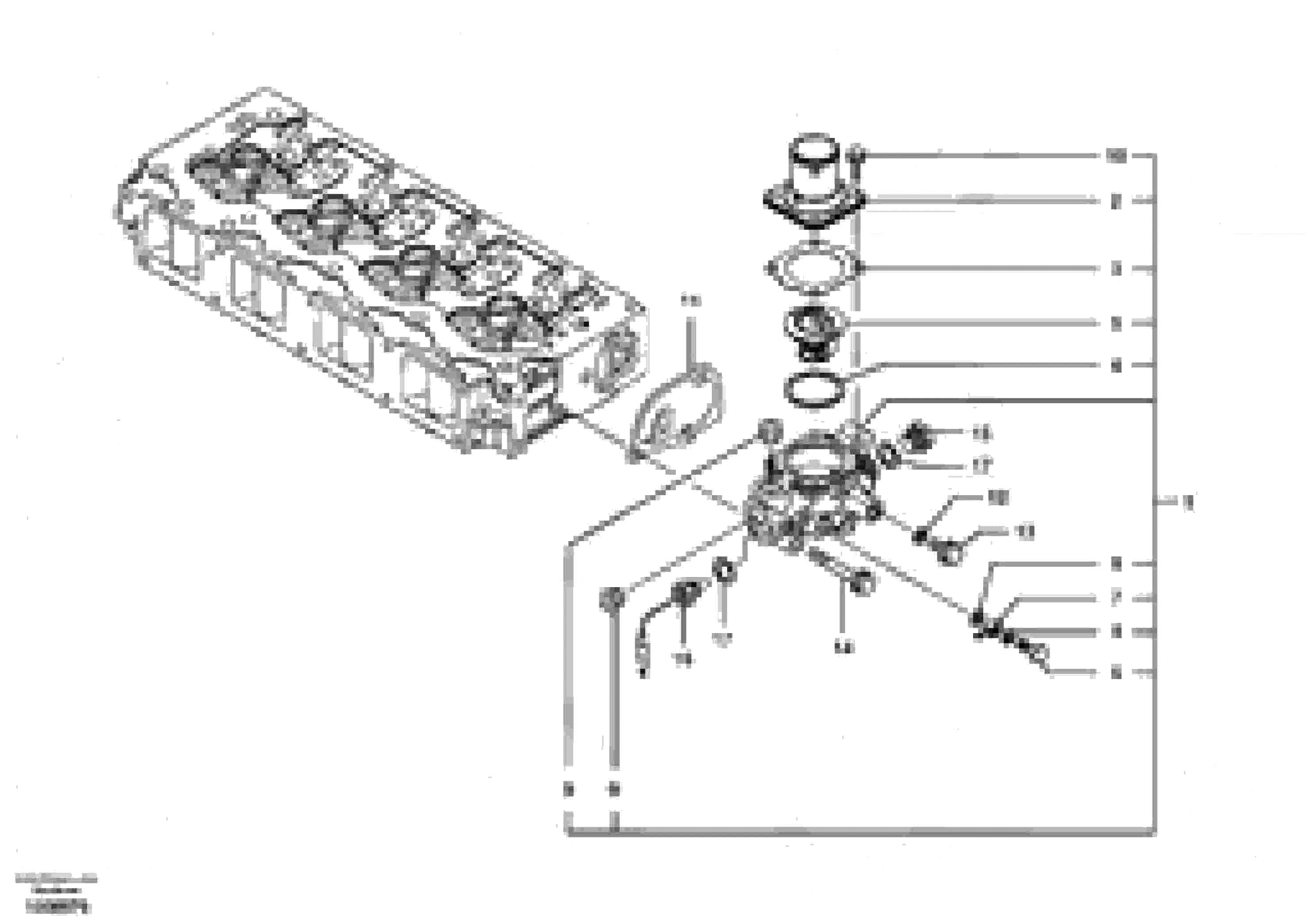 Схема запчастей Volvo EC55B - 35930 Thermostat housing 