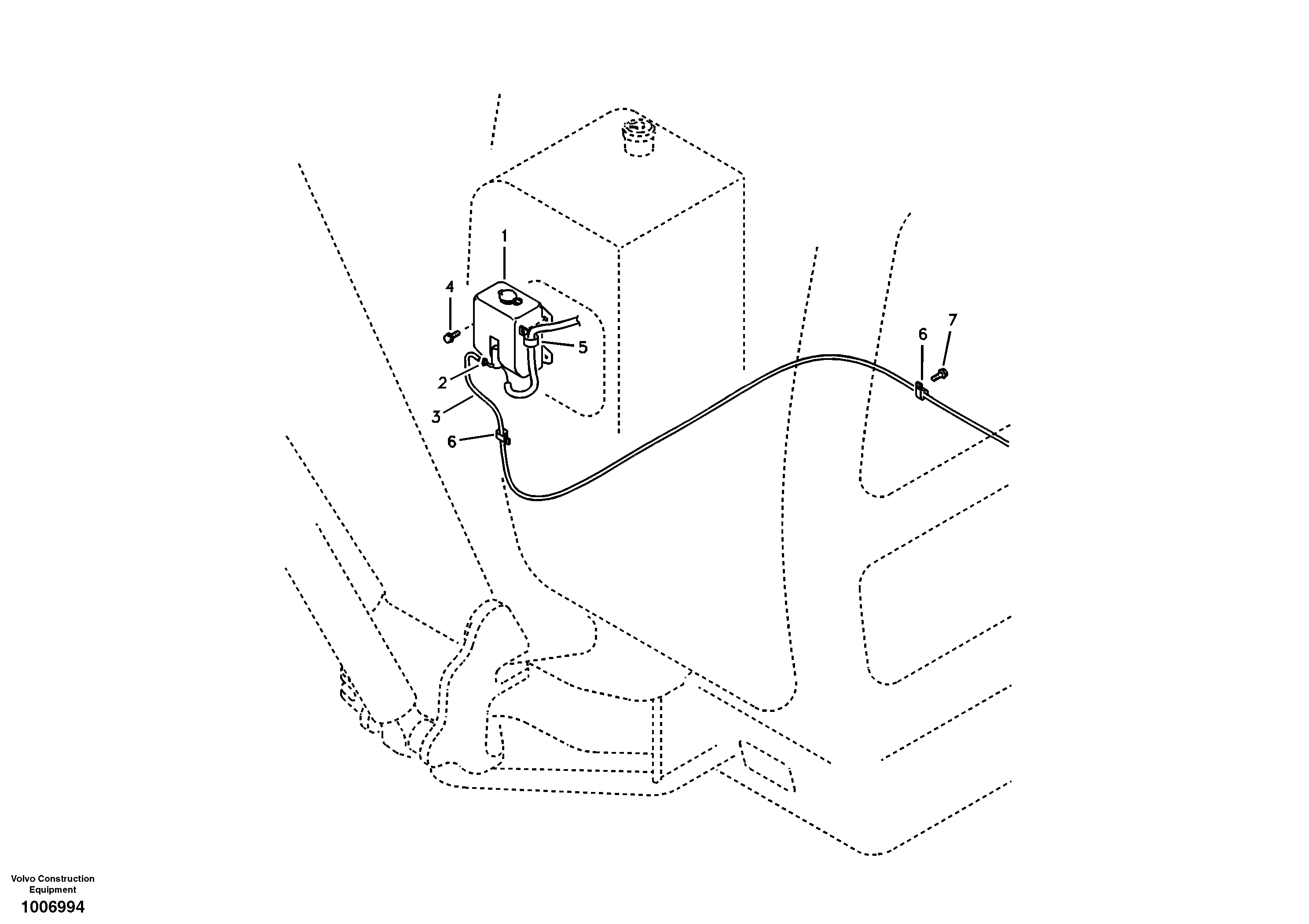 Схема запчастей Volvo EC55B - 33278 Шайба лобового стекла (ветрового) 