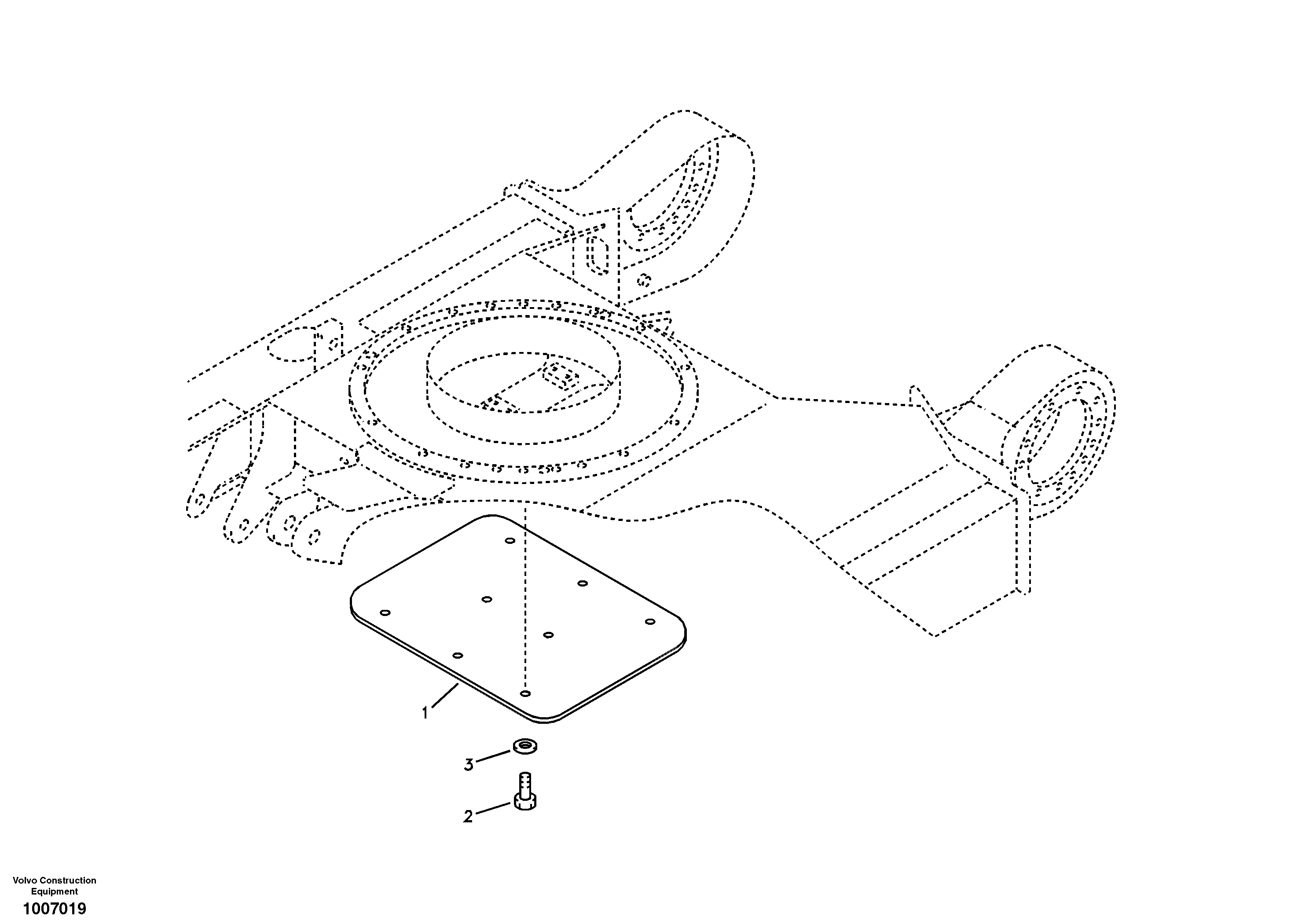 Схема запчастей Volvo EC55B - 33231 Protecting plate 