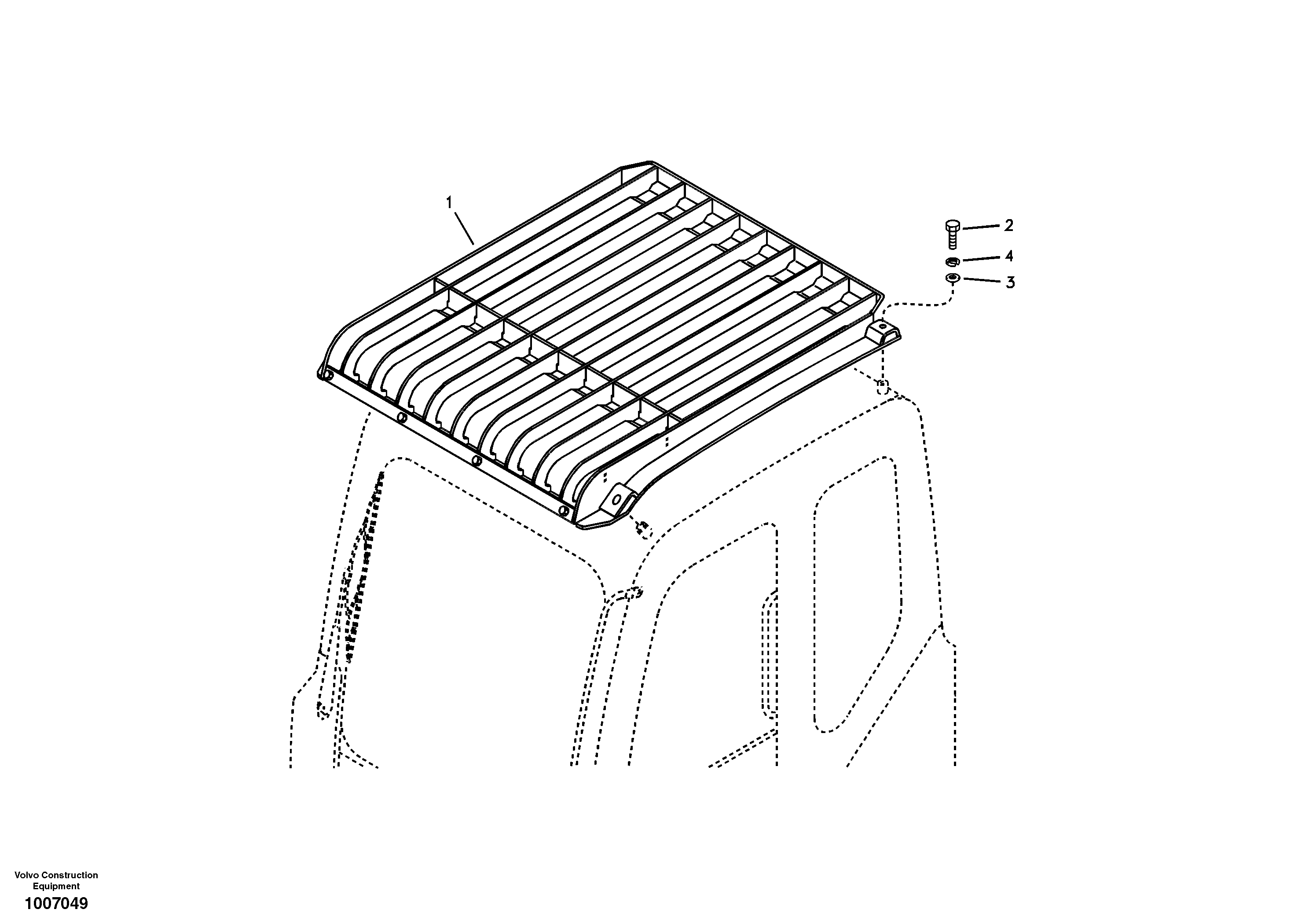 Схема запчастей Volvo EC55B - 34857 Fops, protecting equipment 