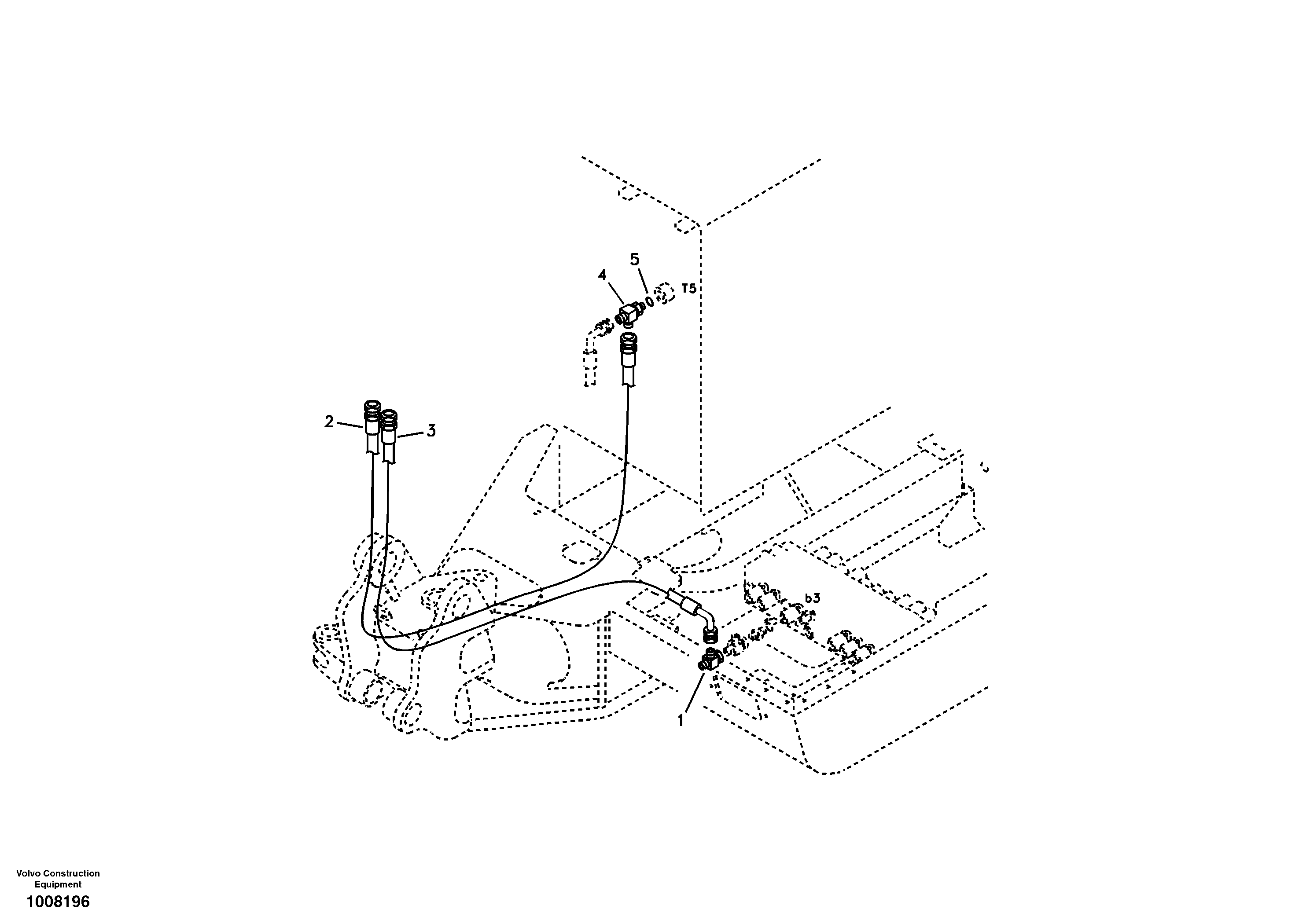 Схема запчастей Volvo EC55B - 34901 Working hydraulic, boom rupture 