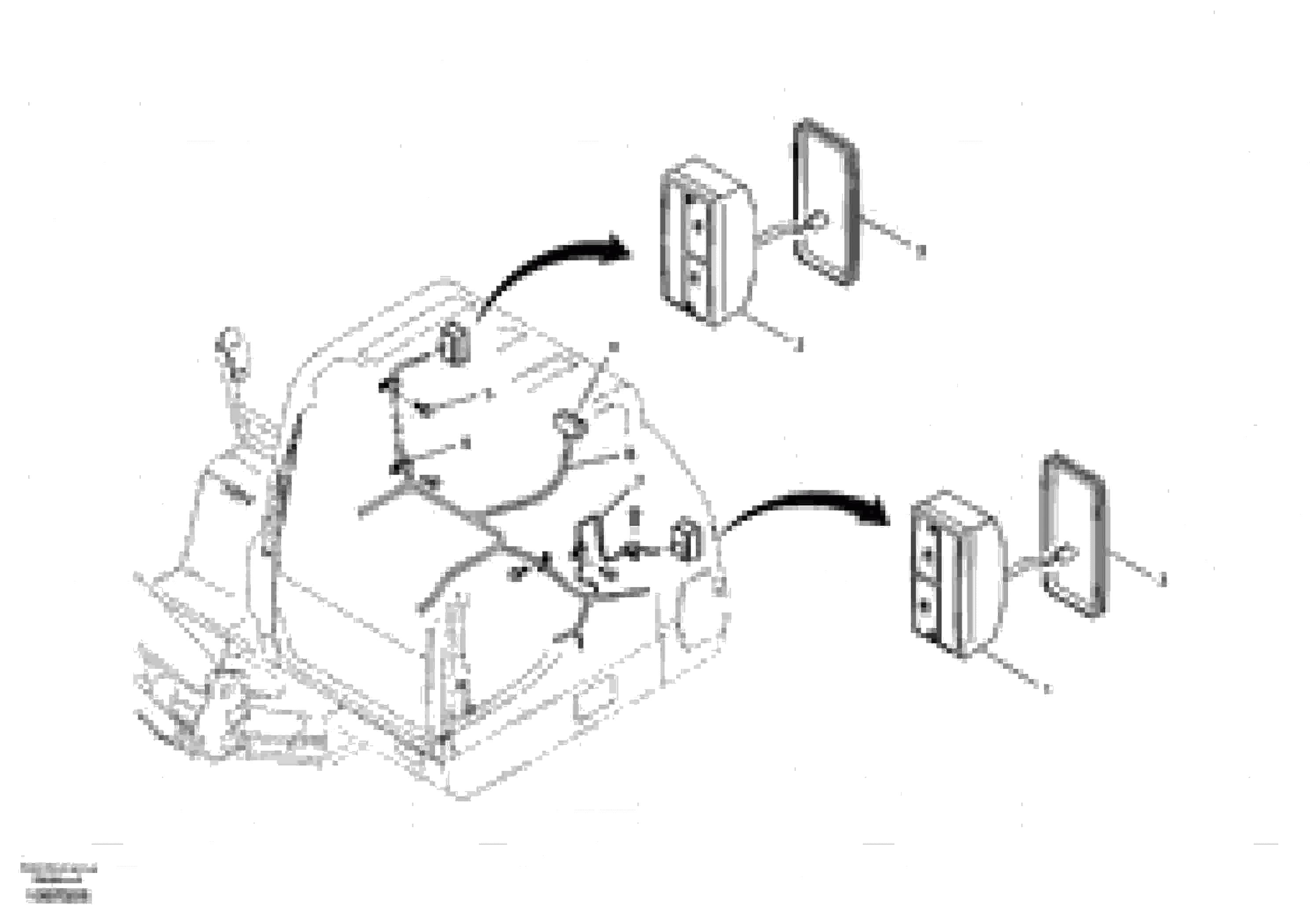 Схема запчастей Volvo EW55B - 3710 Lighting, rear 