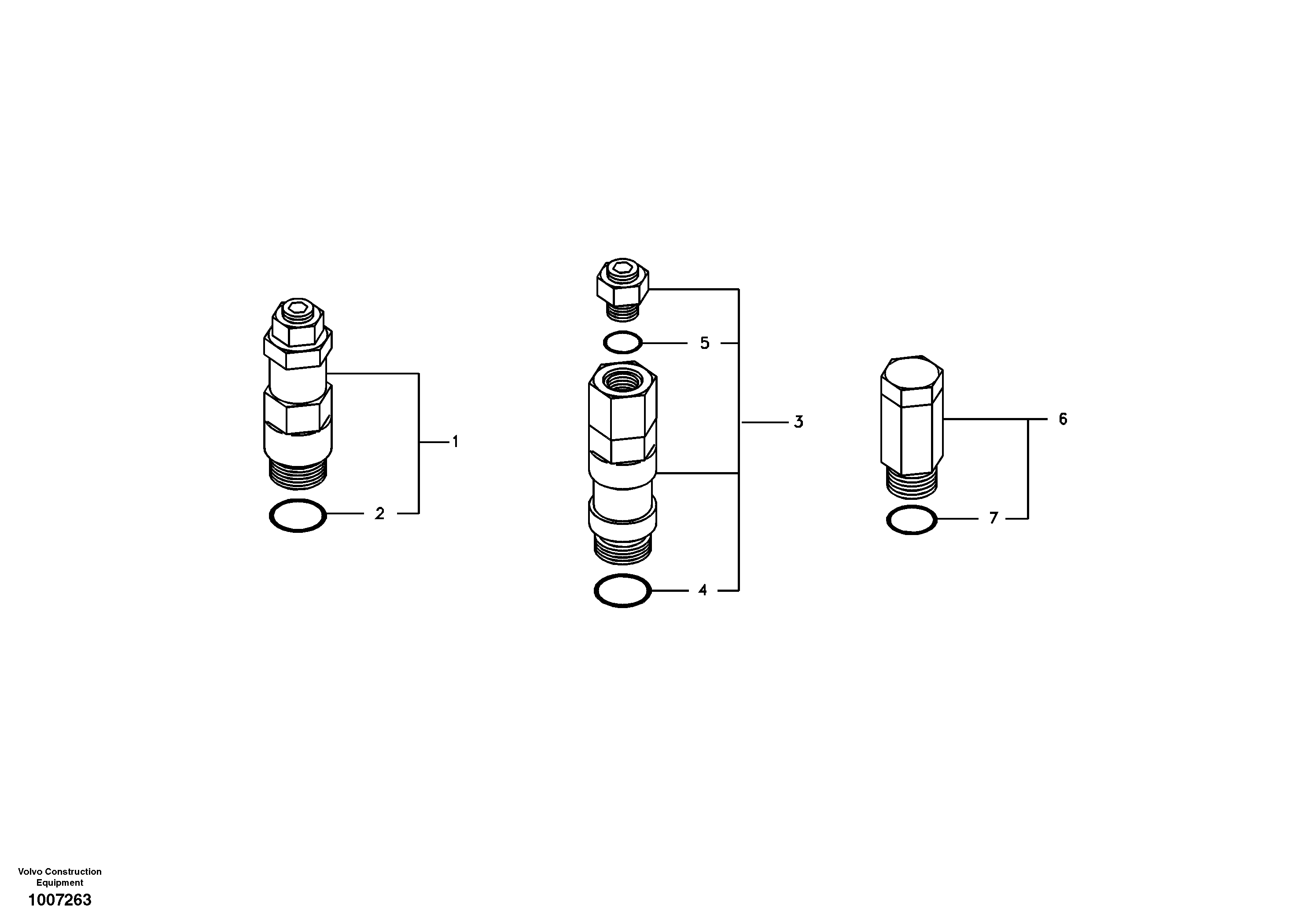 Схема запчастей Volvo EW55B - 4304 Main control valve, boom and bucket and travel Rh 