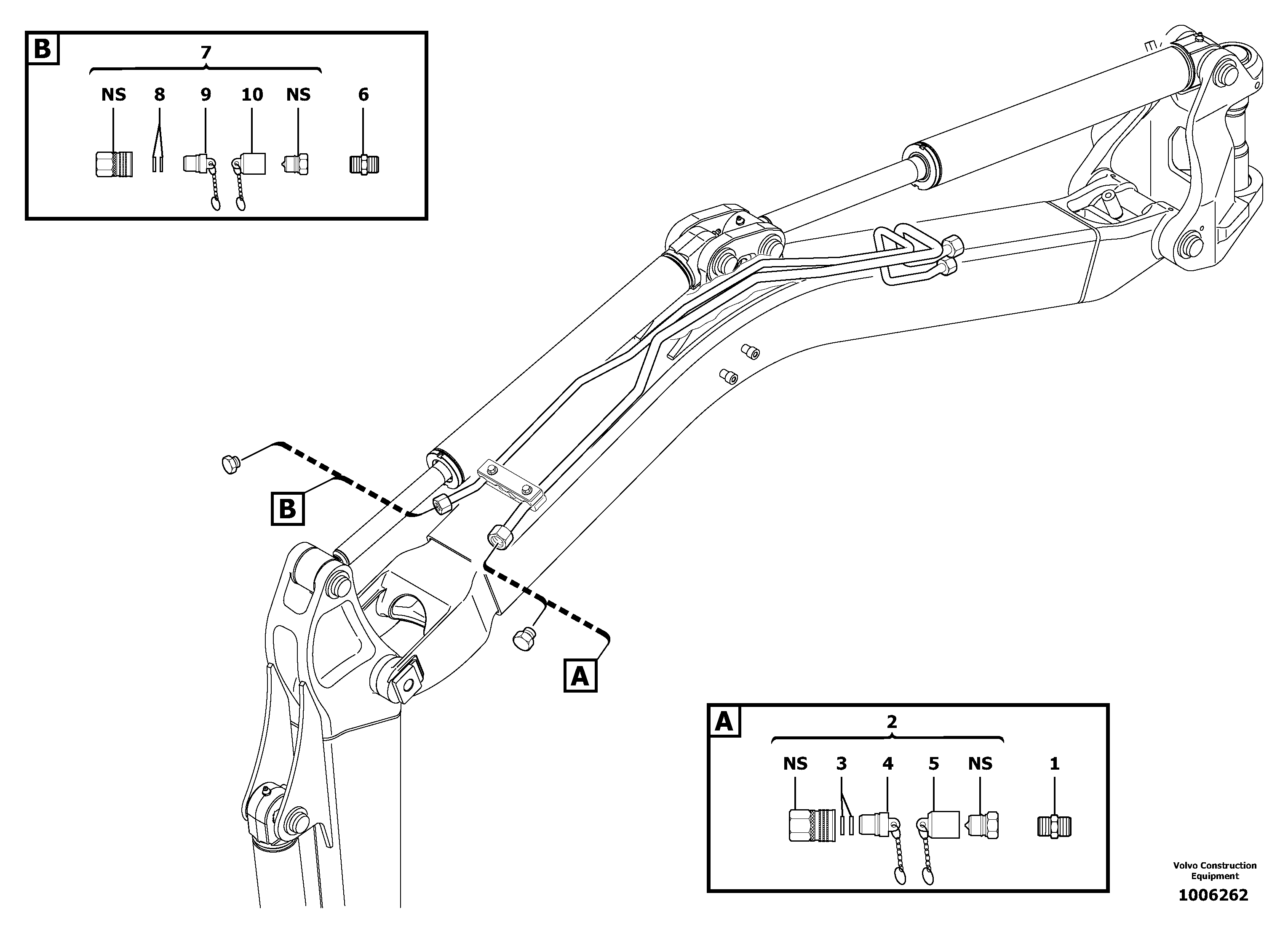 Схема запчастей Volvo EC13 TYPE 600 XR/XTV - 104953 Kit coupler ( accessories ) 