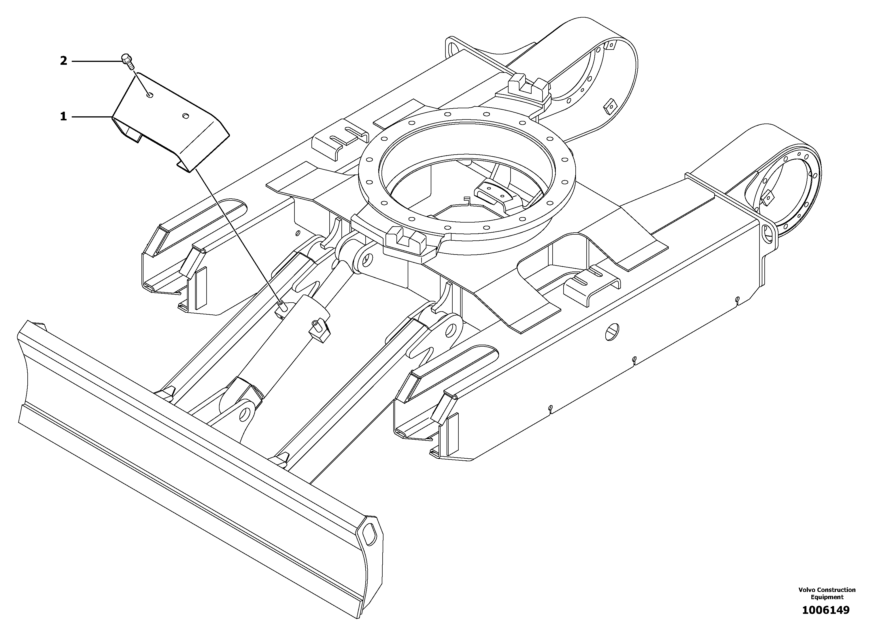 Схема запчастей Volvo EC13 TYPE 600 XR/XTV - 105240 Cylinder rod protection 