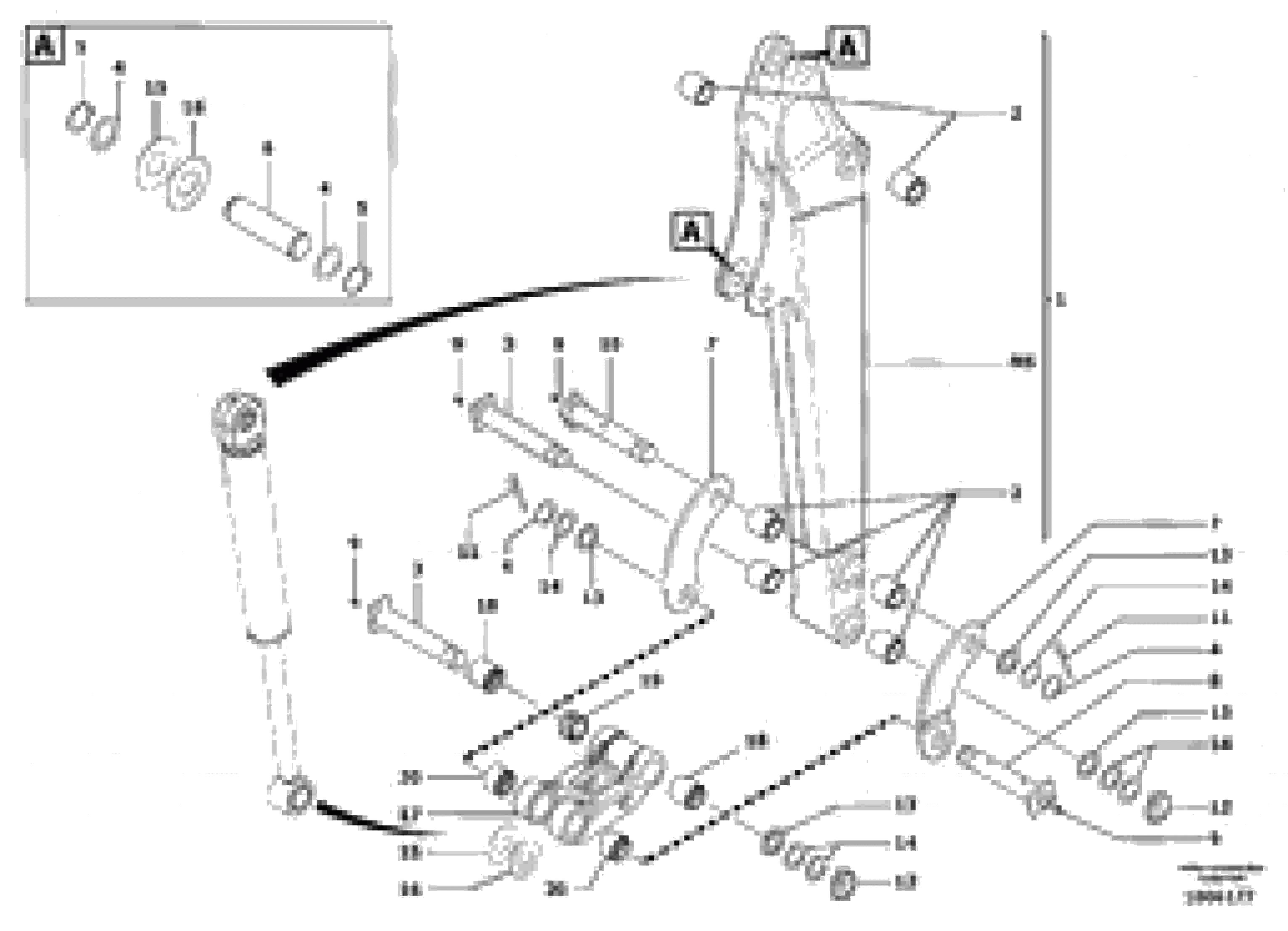 Схема запчастей Volvo EC13 TYPE 600 XR/XTV - 76763 Dipper arm 