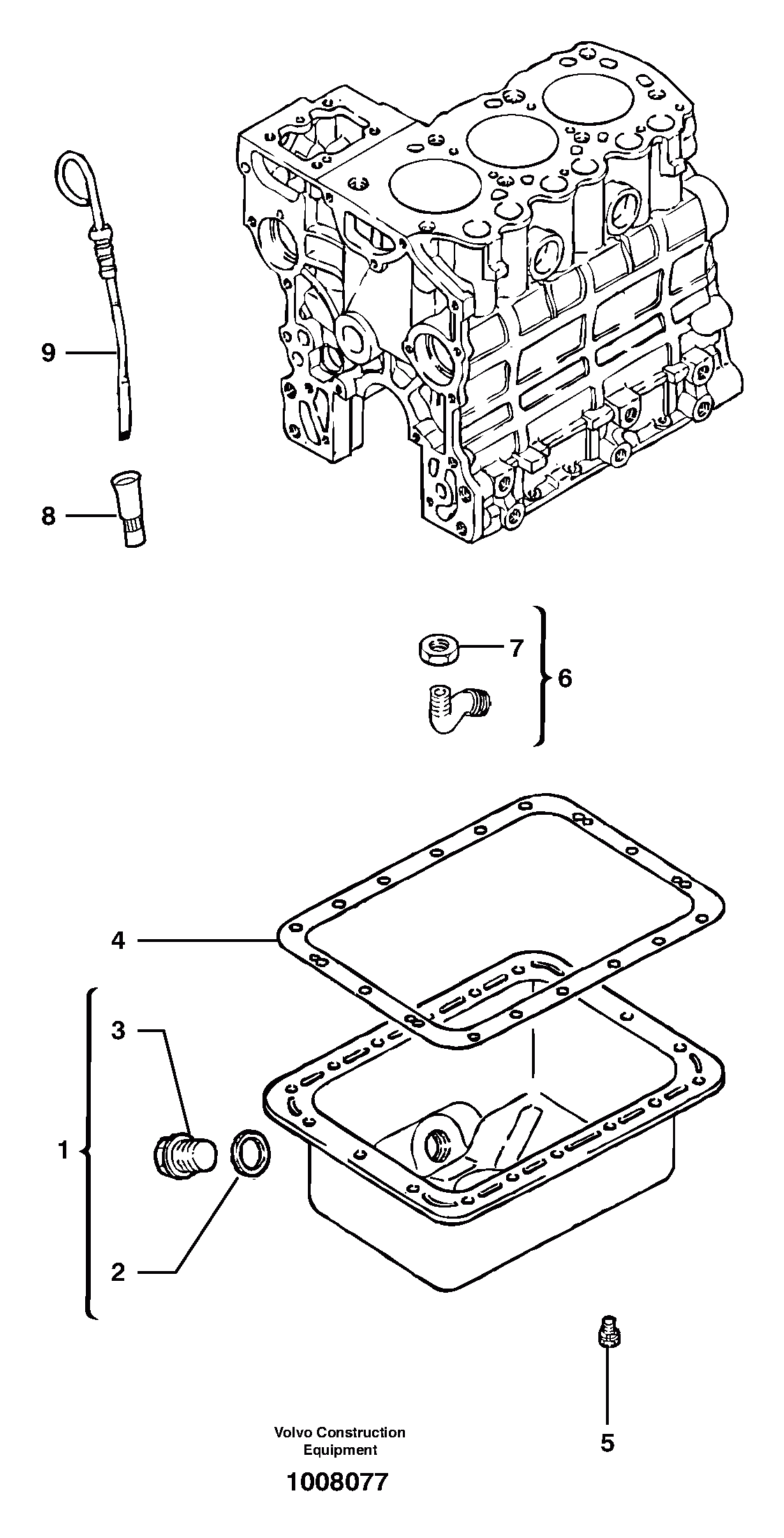 Схема запчастей Volvo EC13 TYPE 600 XR/XTV - 11026 Lubrication oil sump 