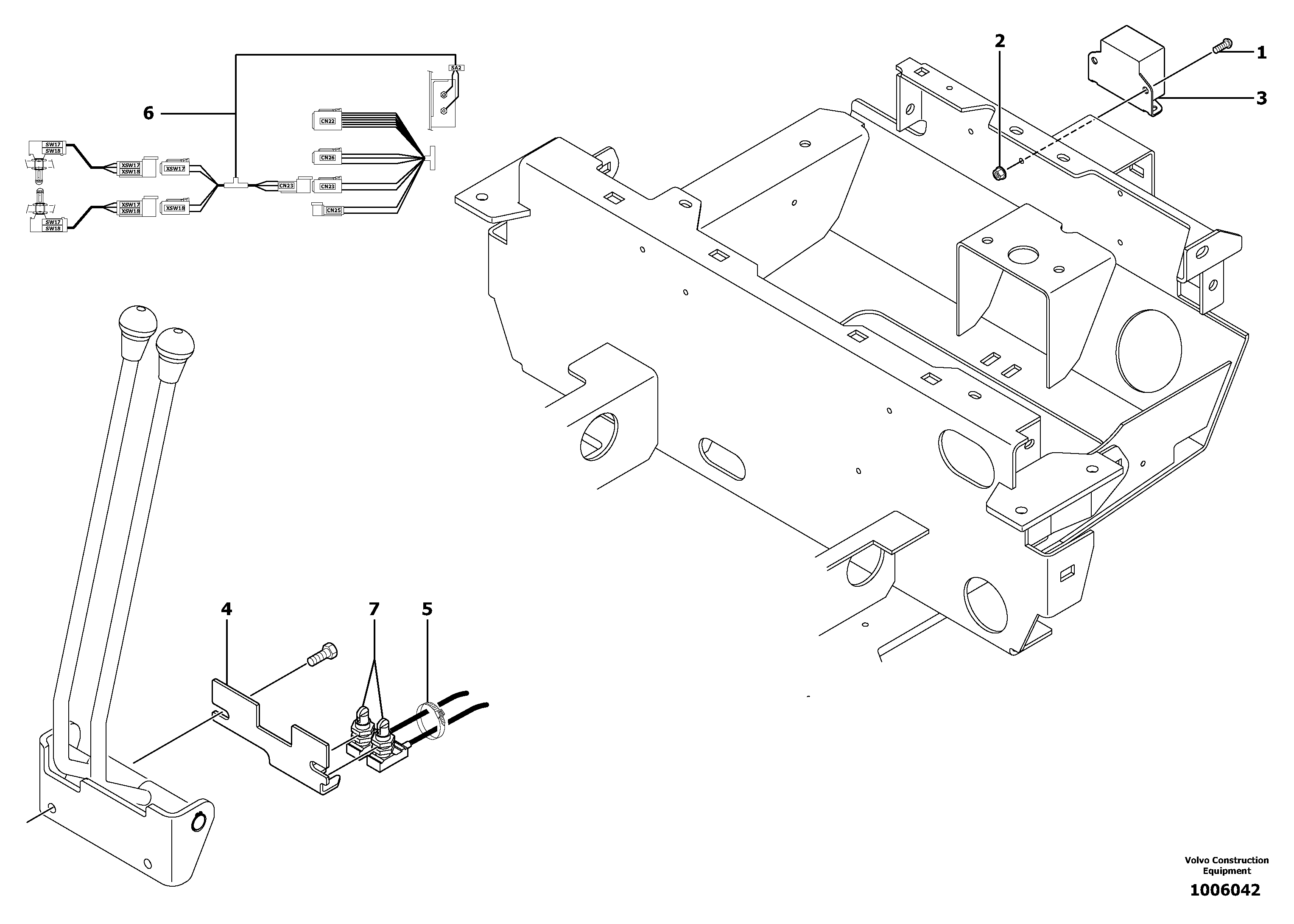Схема запчастей Volvo EC13 TYPE 600 XR/XTV - 13493 Back-up warning unit 