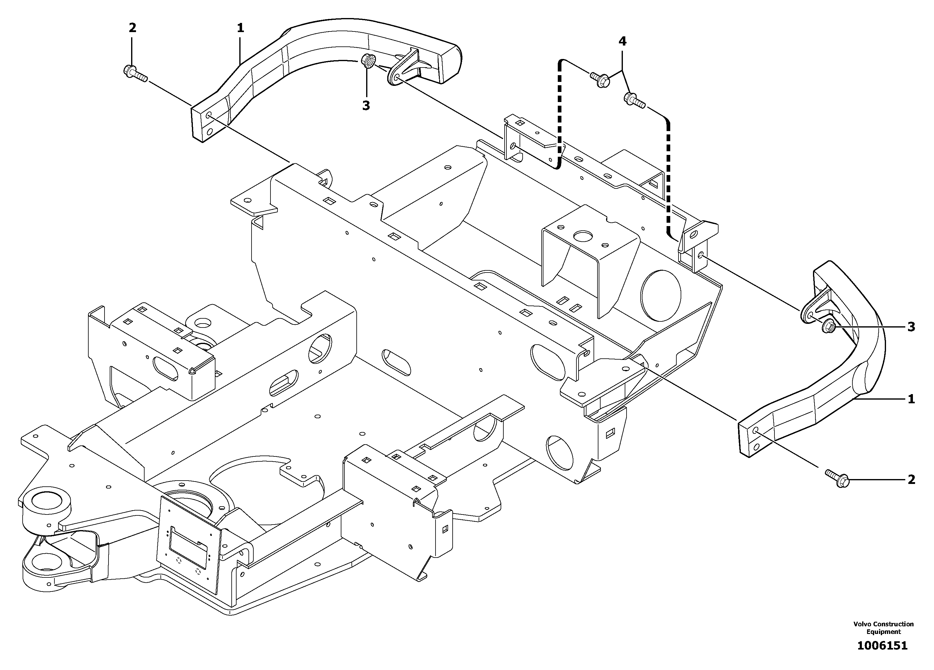 Схема запчастей Volvo EC13 TYPE 600 XR/XTV - 8276 Противовес 