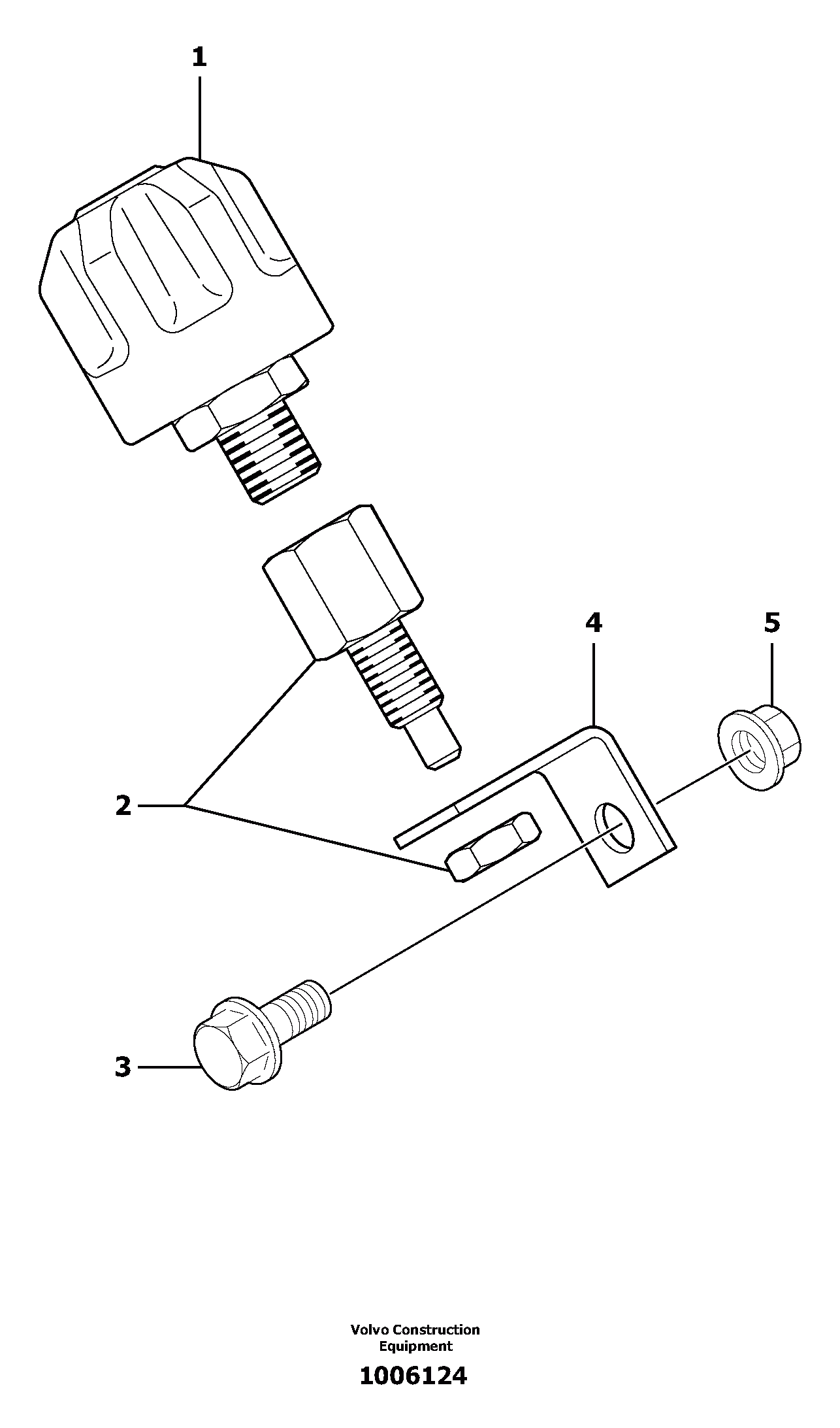 Схема запчастей Volvo EC13 TYPE 600 XR/XTV - 76734 Breather 