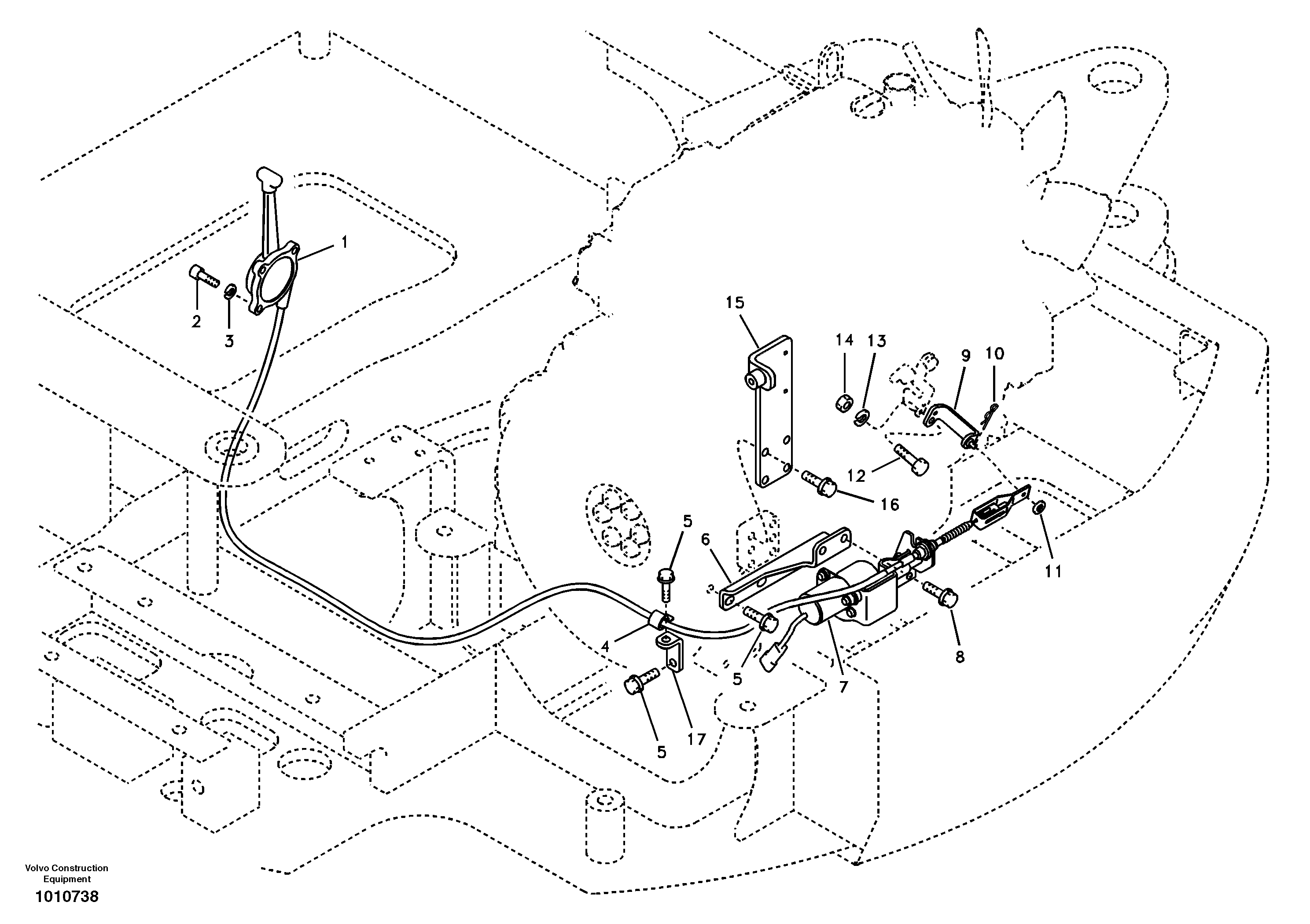 Схема запчастей Volvo ECR58 - 97278 Speed control 