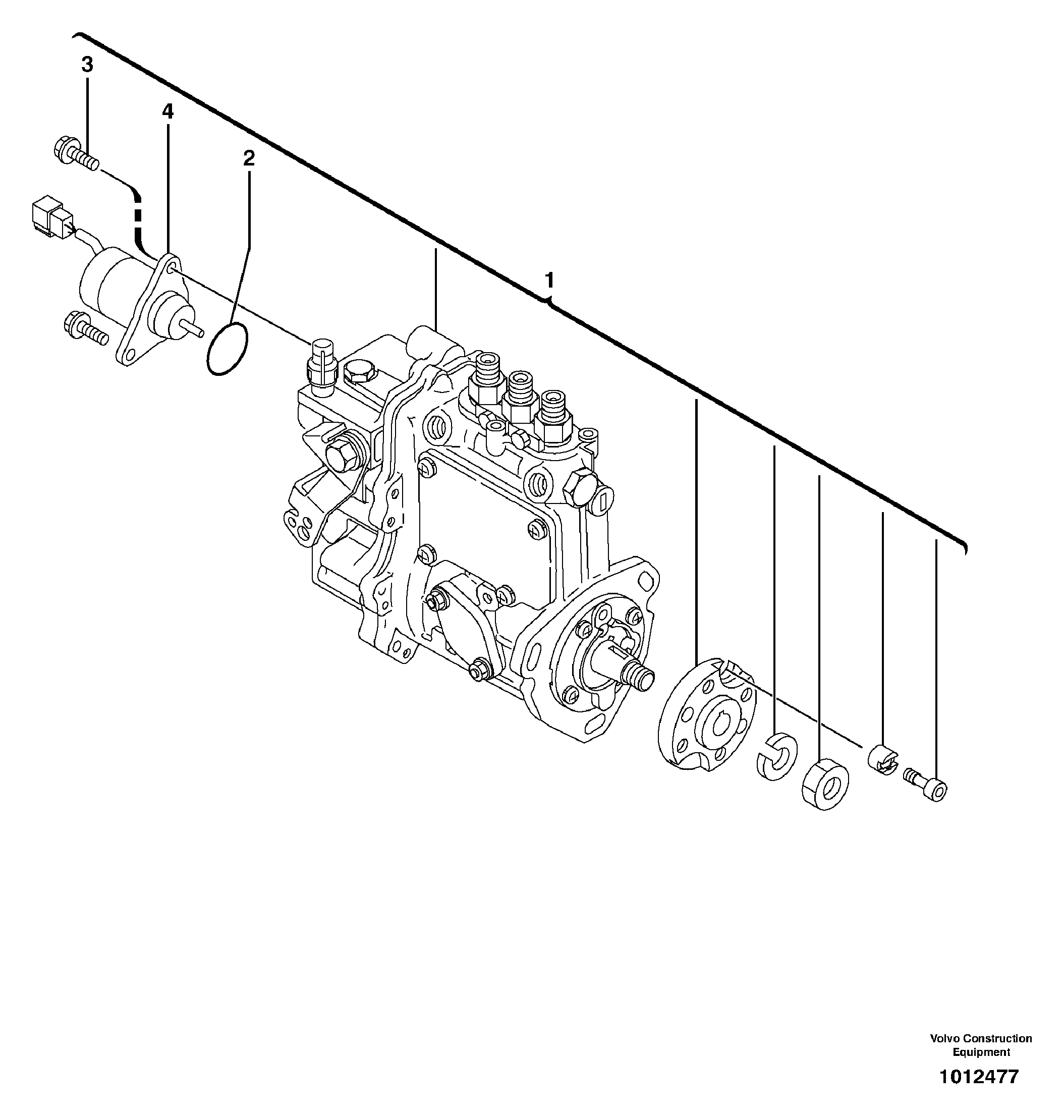 Схема запчастей Volvo ECR28 TYPE 601 - 67797 Насос 