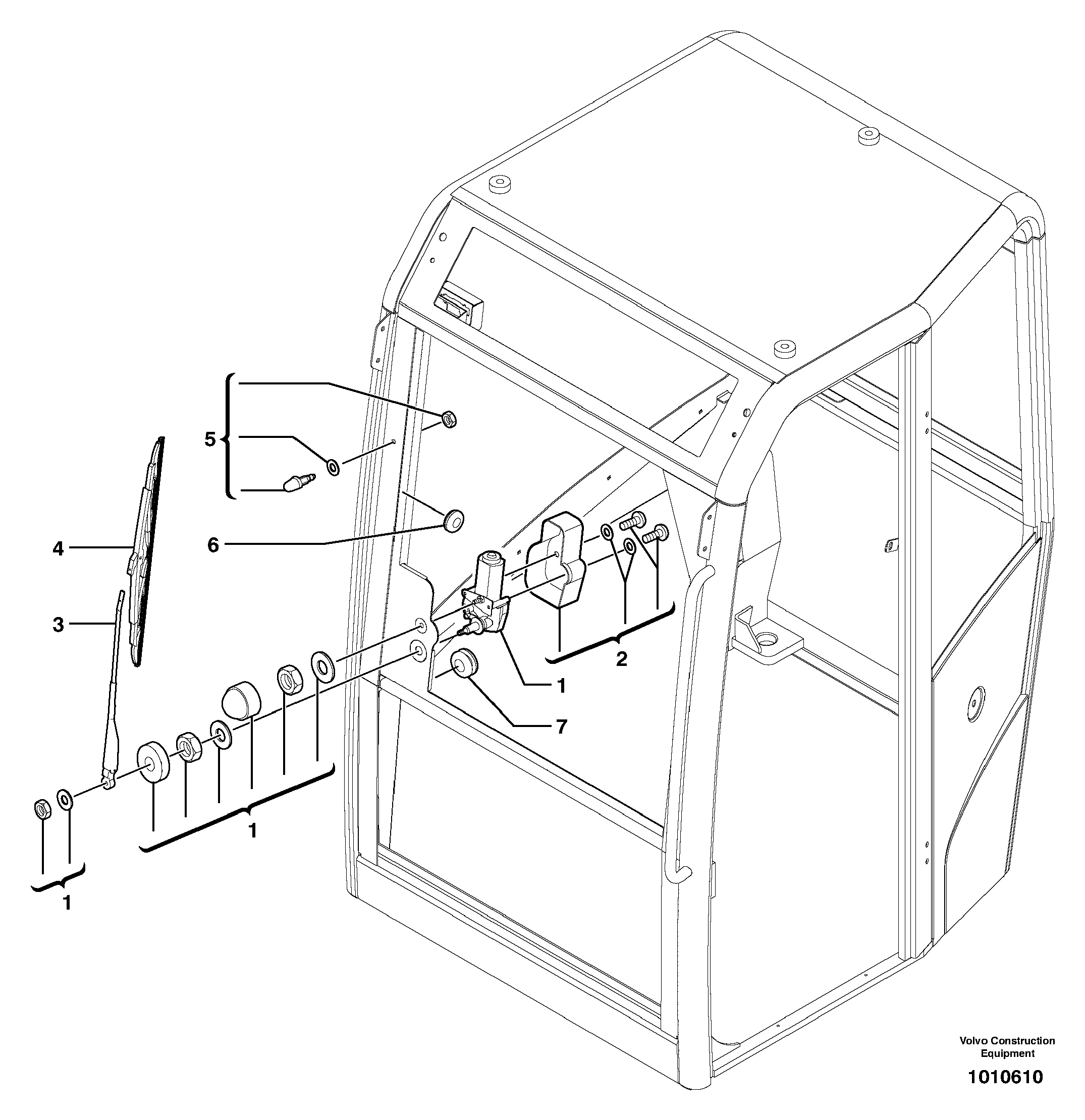Схема запчастей Volvo ECR28 TYPE 601 - 69555 Cleaning system 