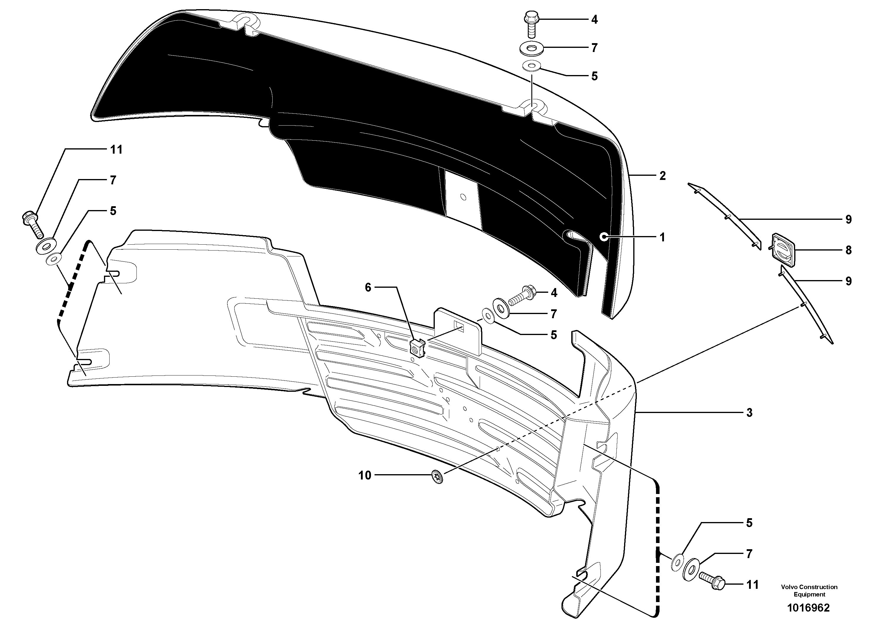 Схема запчастей Volvo ECR28 TYPE 601 - 70826 Plating 