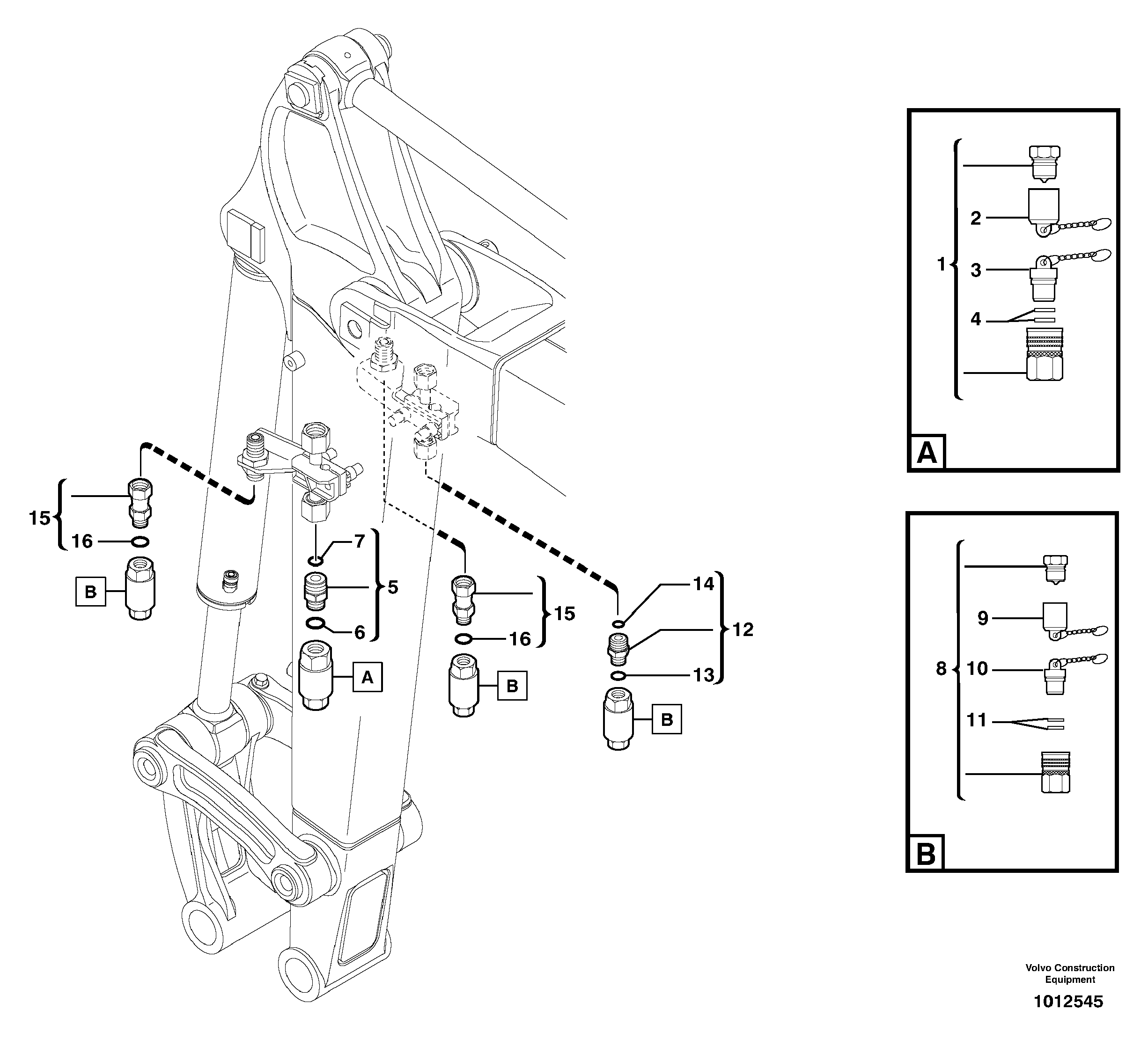 Схема запчастей Volvo ECR28 TYPE 601 - 67897 Kit coupler ( accessories ) 